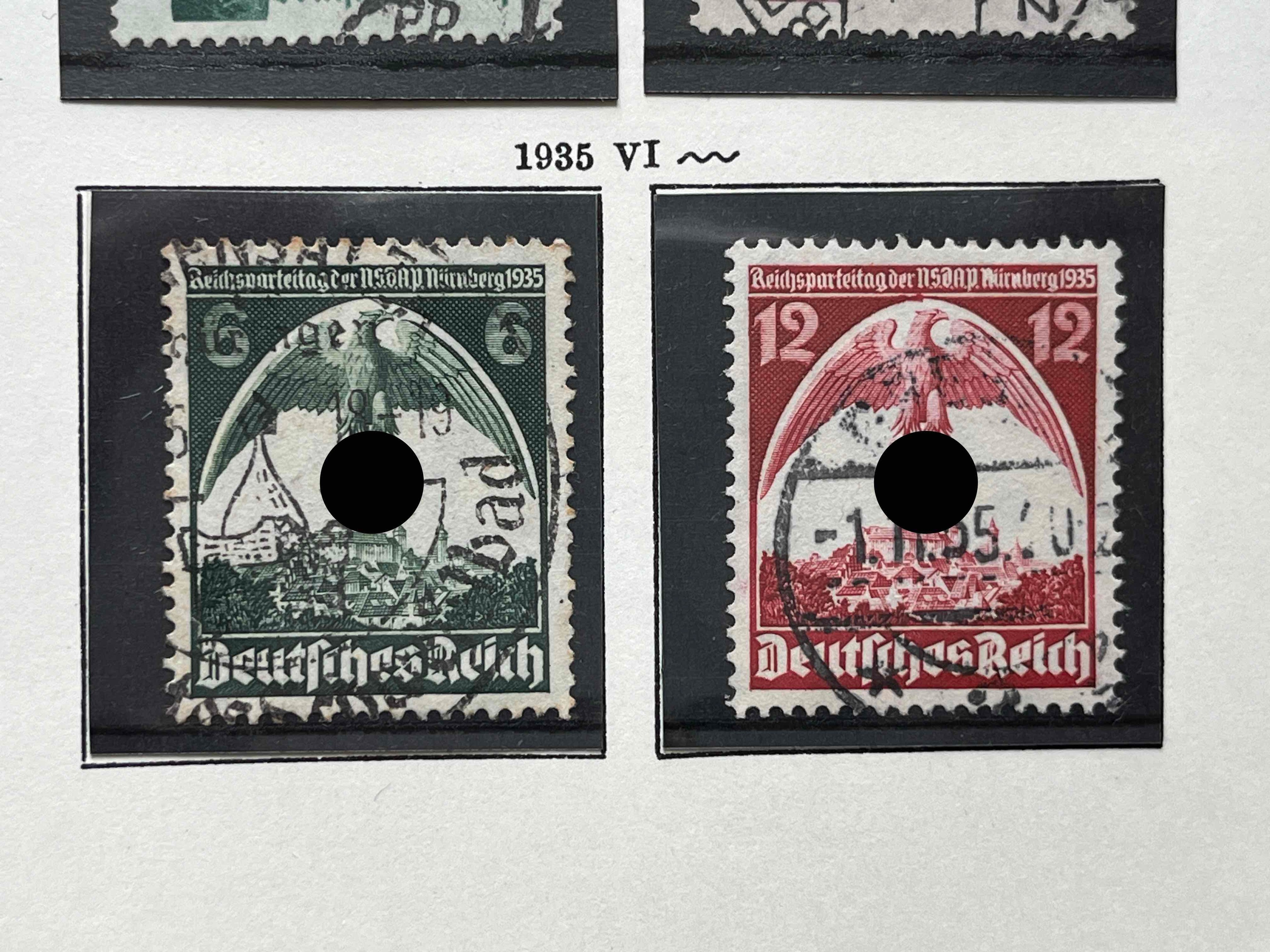 Deutsches Reich #586-587 gestempelt