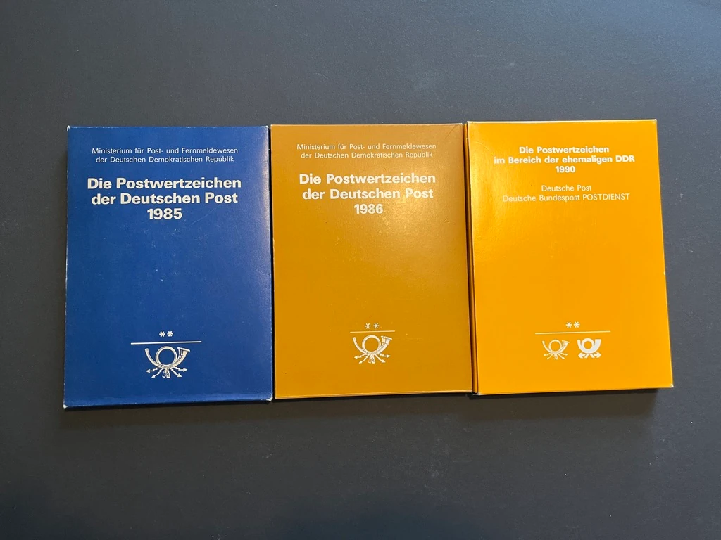 WP043 Die Postwertzeichen der Deutschen Post DDR 1985, 1986, 1990