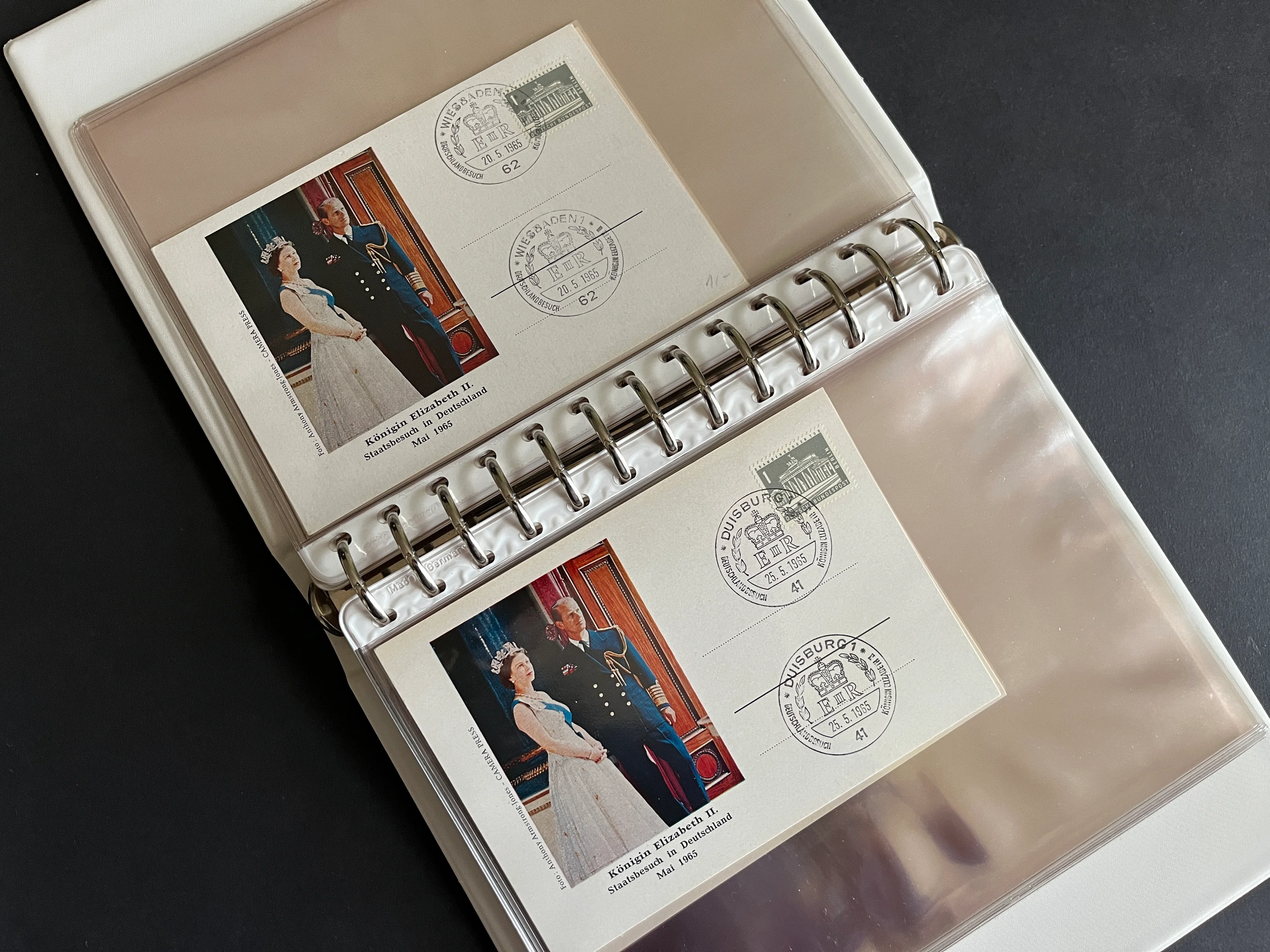 CP067 22 Postkarten "Berliner Stadtbilder" #140 Königin Elizabeth II 1965