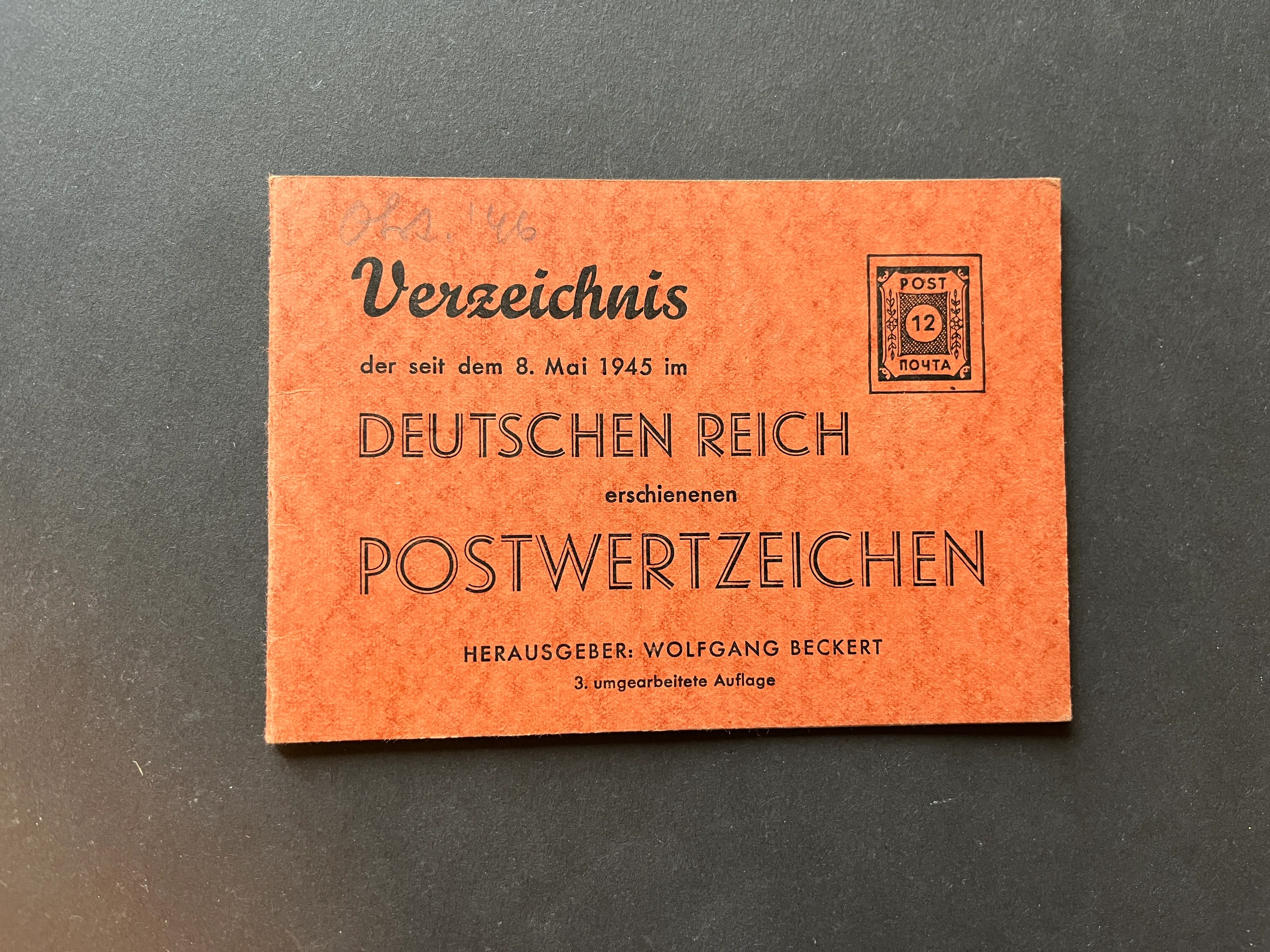Verzeichnis der seit dem 8. Mai 1945 im Deutschen Reich erschienenen Postwertzeichen