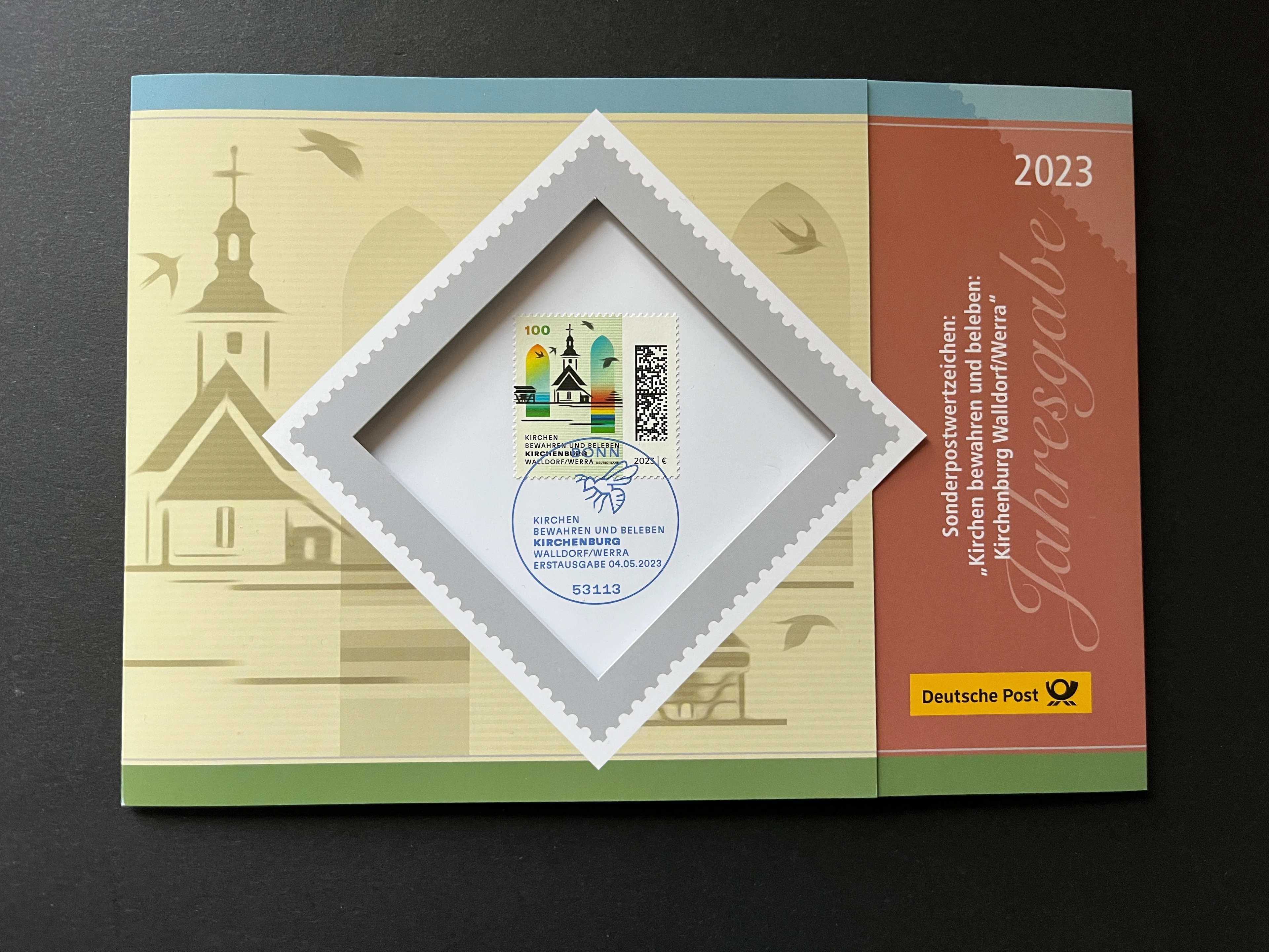 Sonderkarte Jahresausgabe Kirchen erhalten ... 2023 - gestempelt