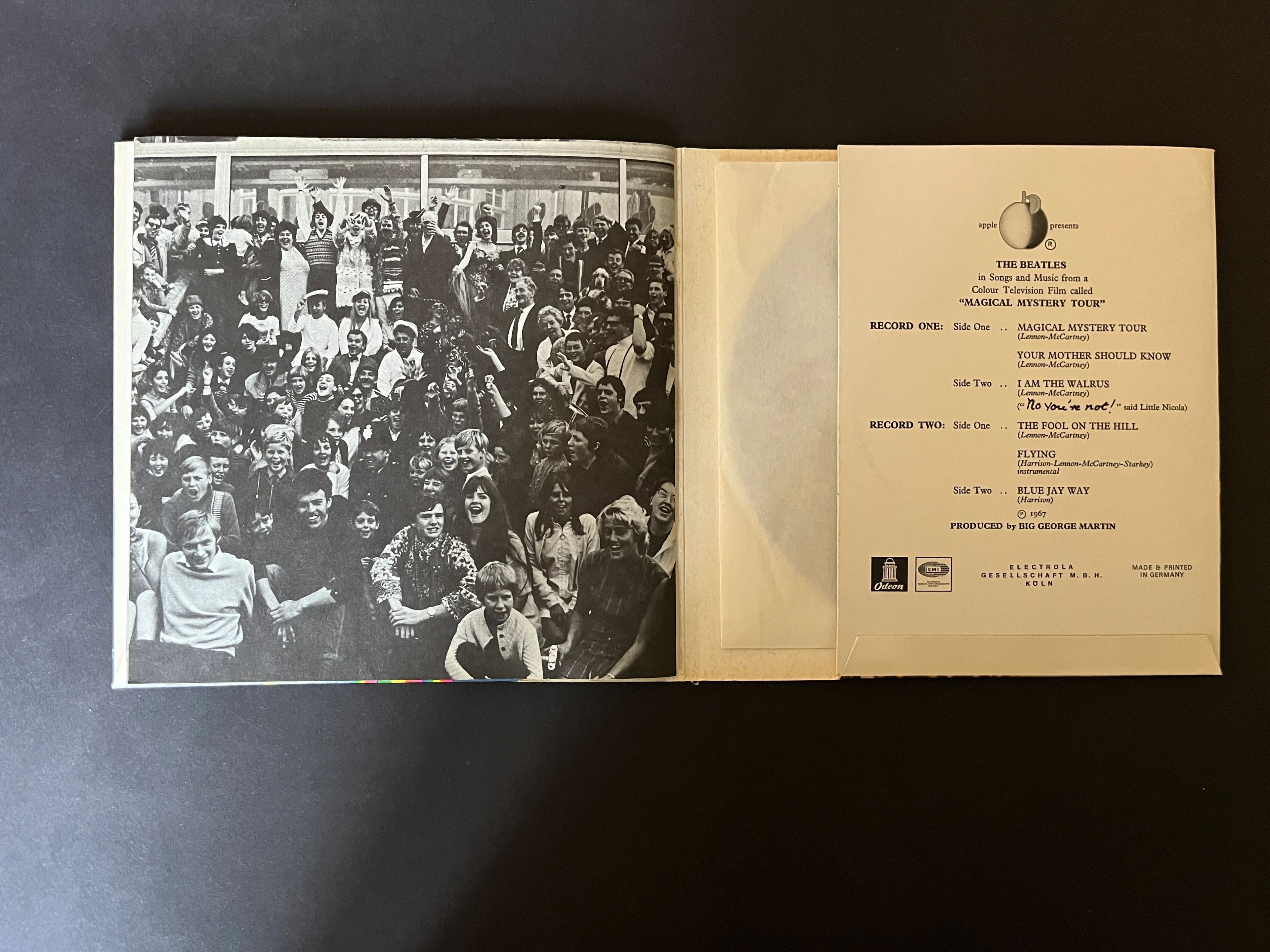 THE BEATLES Single Magic Mystery Tour im Booklet 1967
