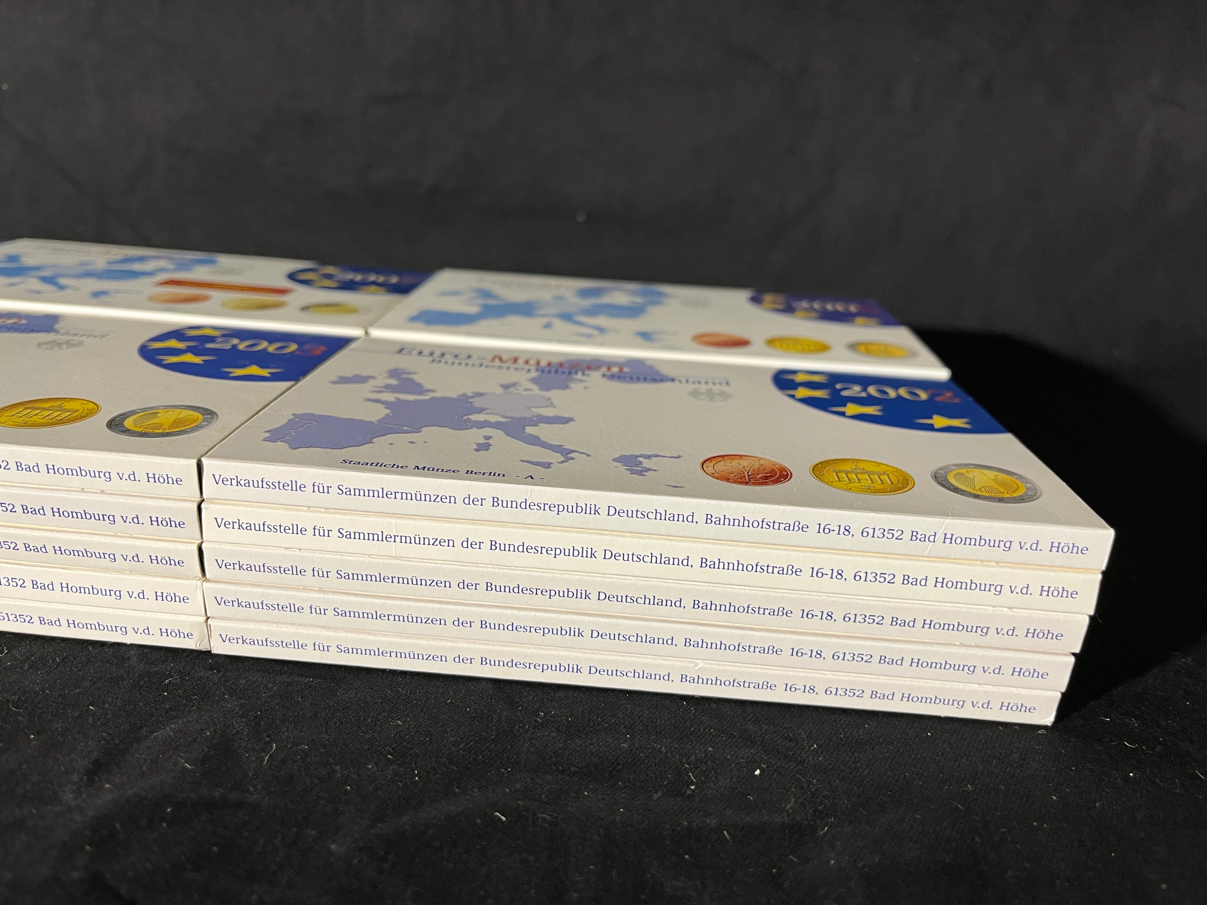 CP069 Umlaufmünzen EURO 2002-08 und 2011 - alle 5 Prägestätten