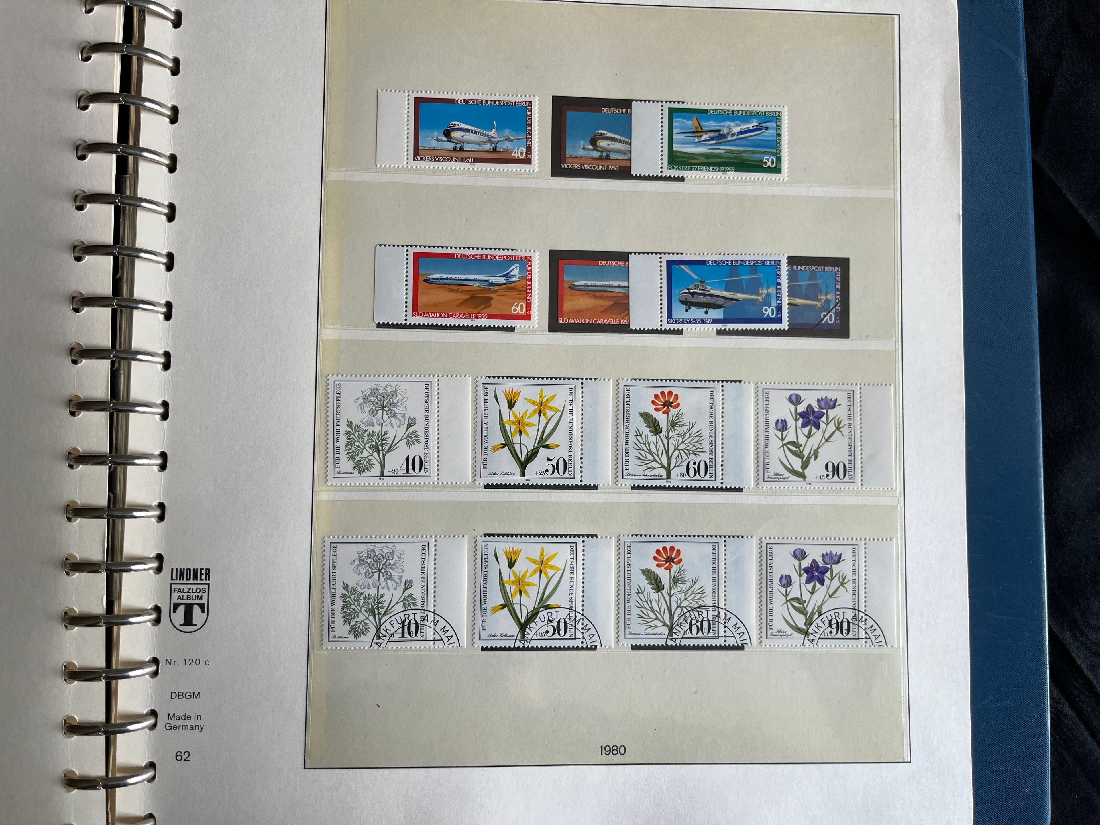 Briefmarken Album BERLIN (West) 1948-1974 postfrisch und gestempelt 0013