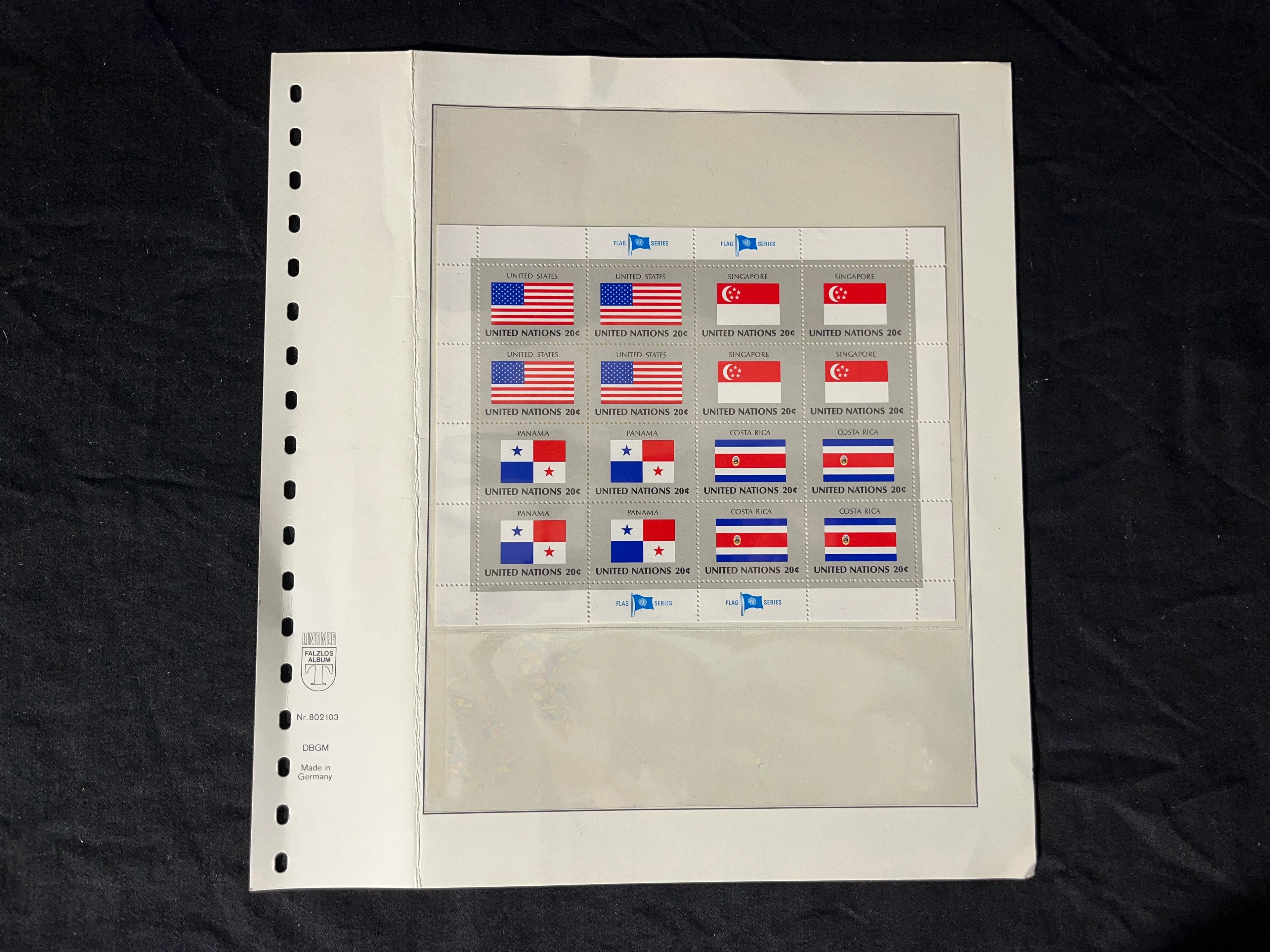 United Nations 20Euro Block Flag Series -  postfrisch