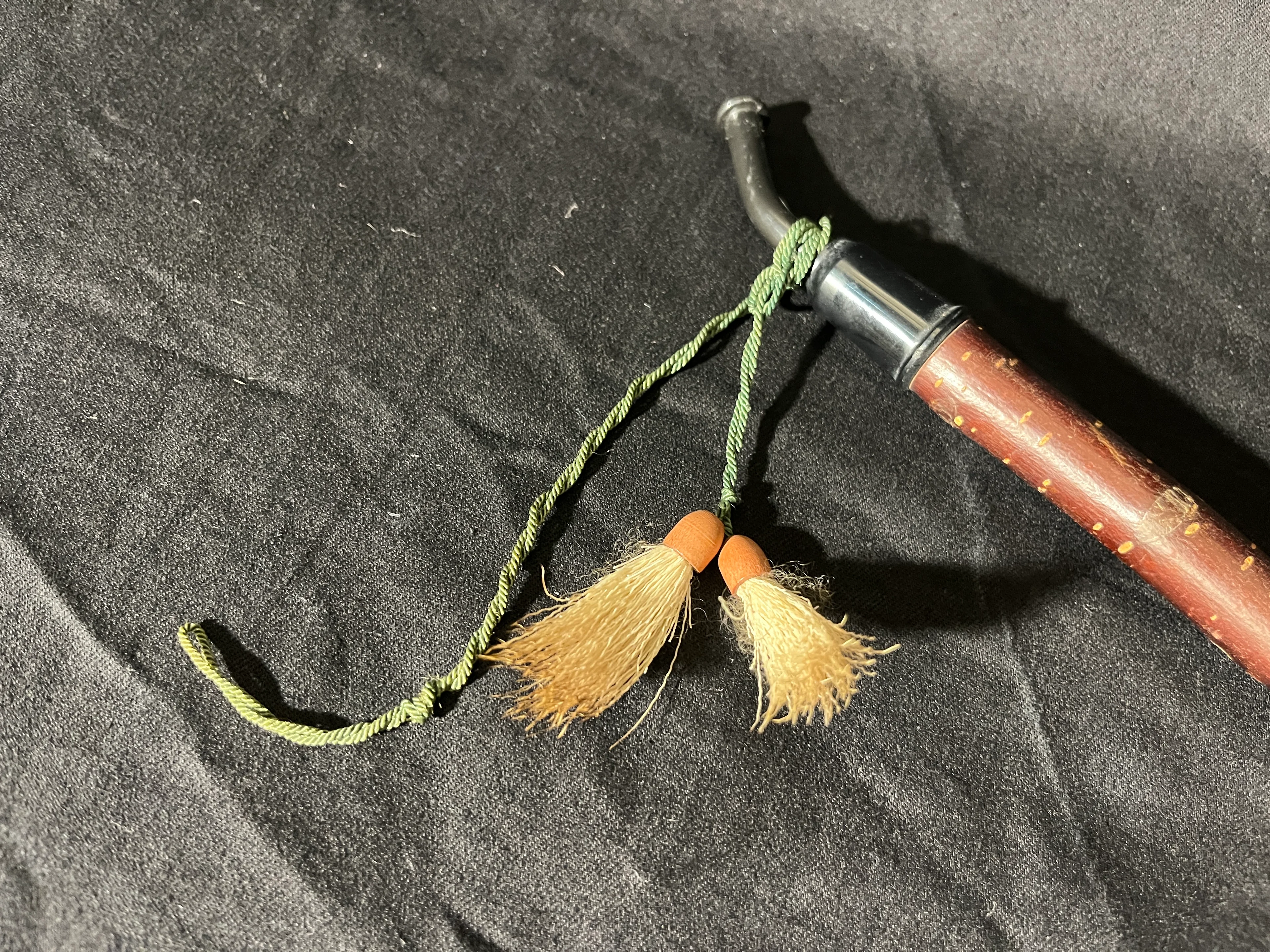 Porzellanpfeife 19. Jhd mit Jagdmotiv - ungebraucht