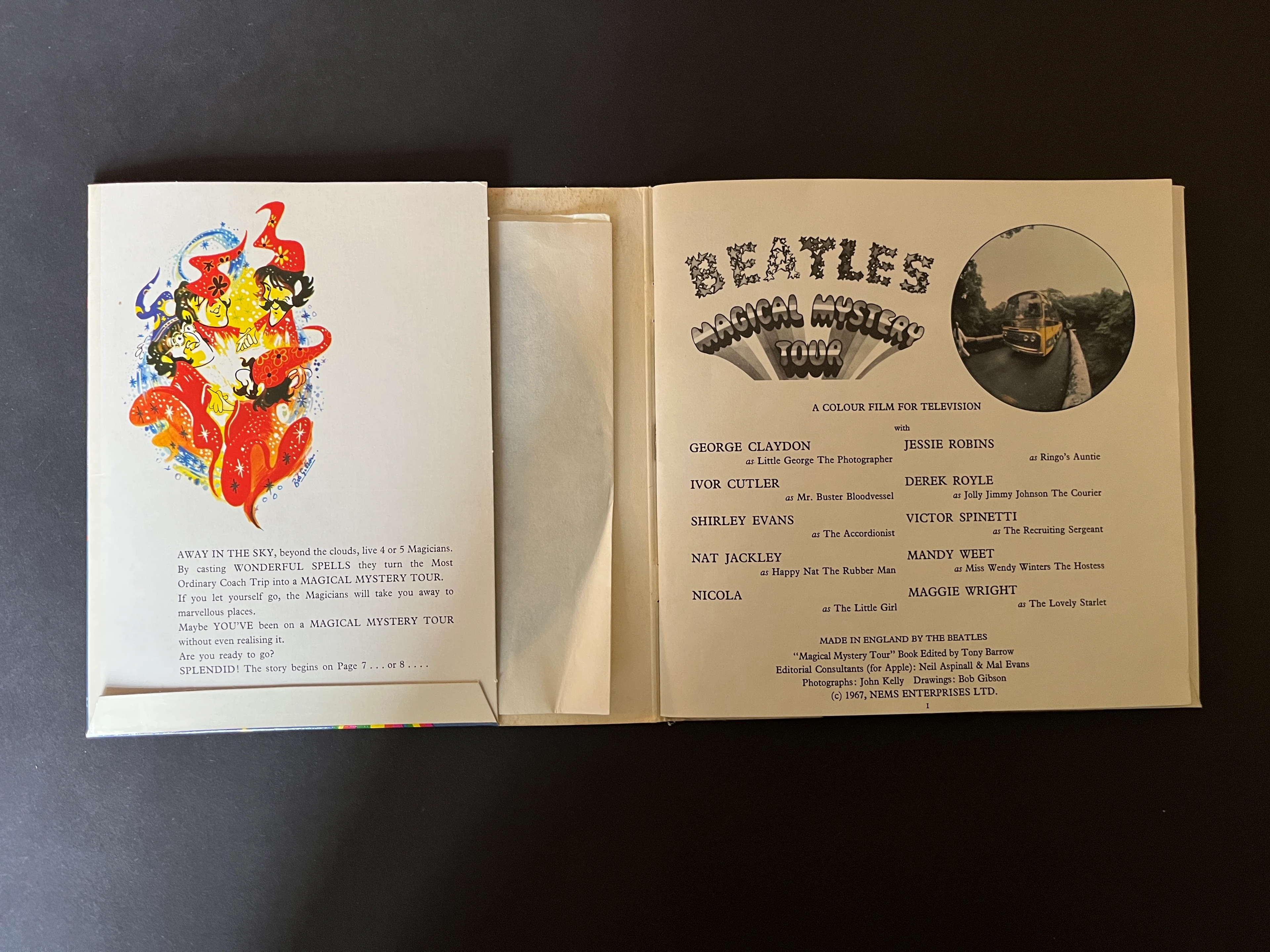 THE BEATLES Single Magic Mystery Tour im Booklet 1967