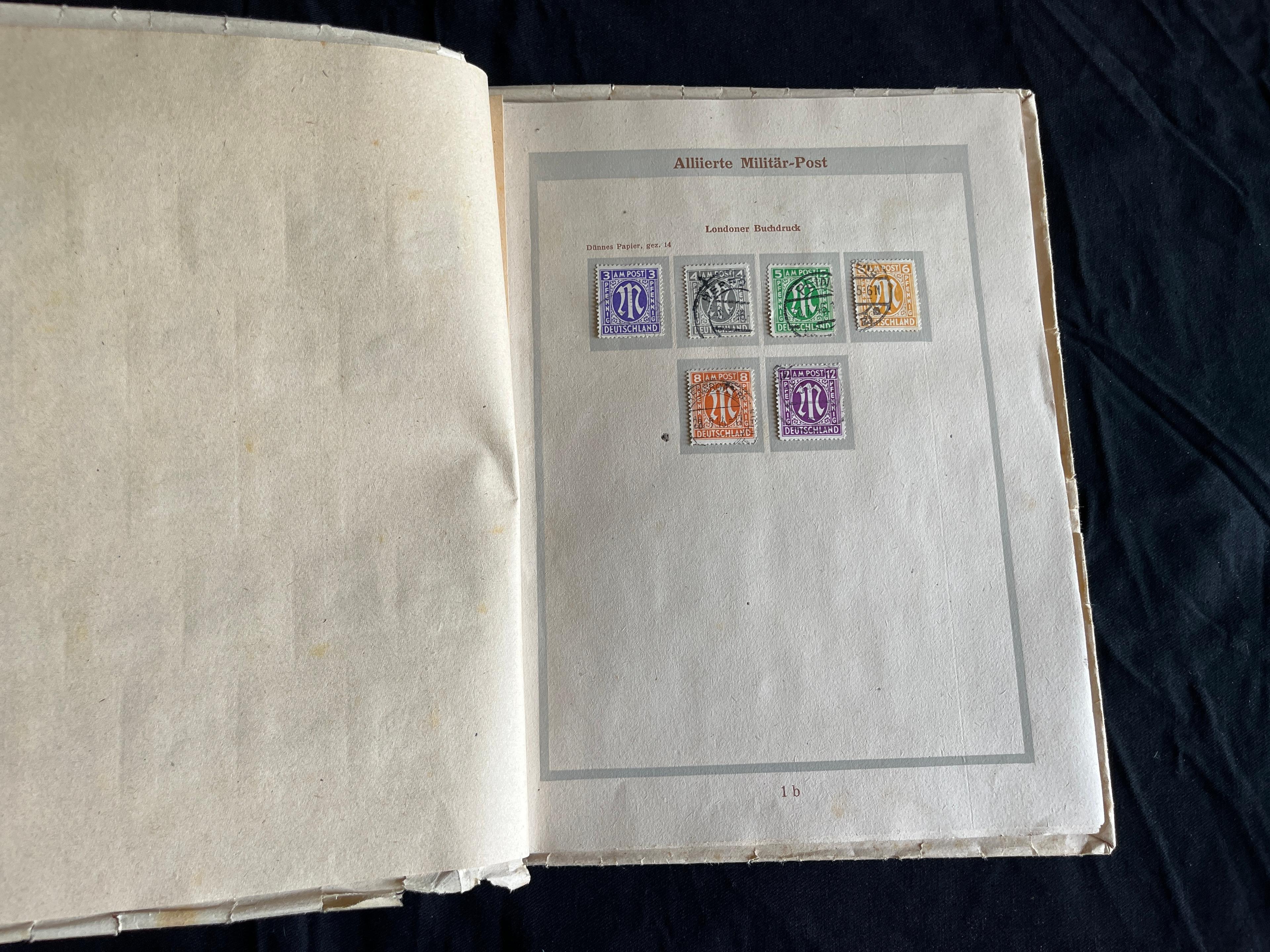 Alliierte Besatzung Grundstocksammlung im Briefmarken Album 011