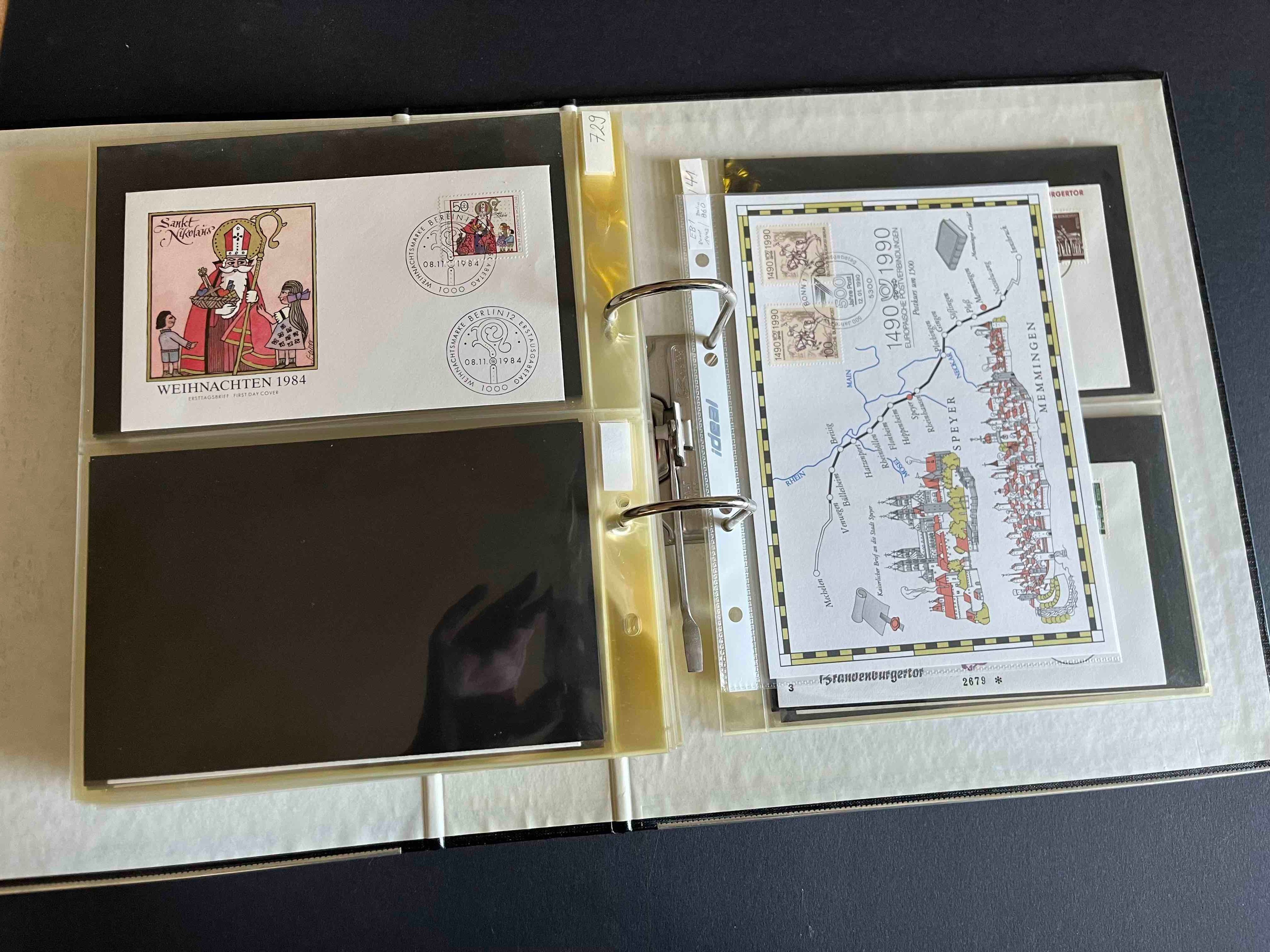 Deutsche Bundespost Berlin Sammlung Ersttagsbriefe