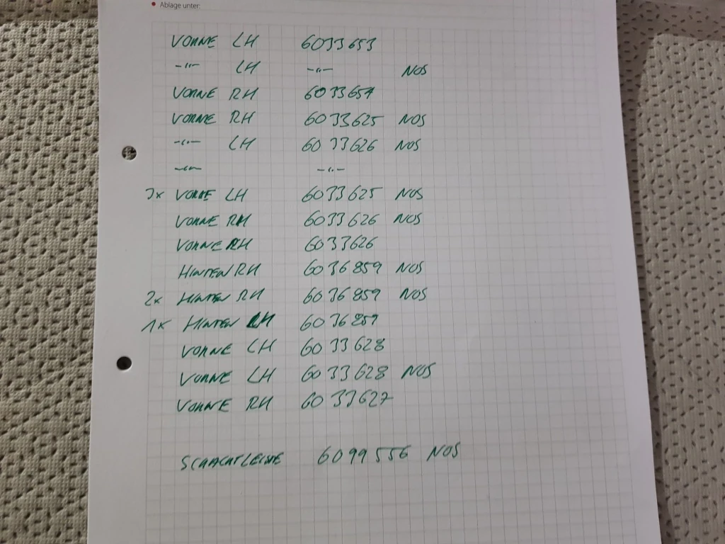 MR001 Zierleisten für Fensterrahmen Model Ghia MK1 1976-1980