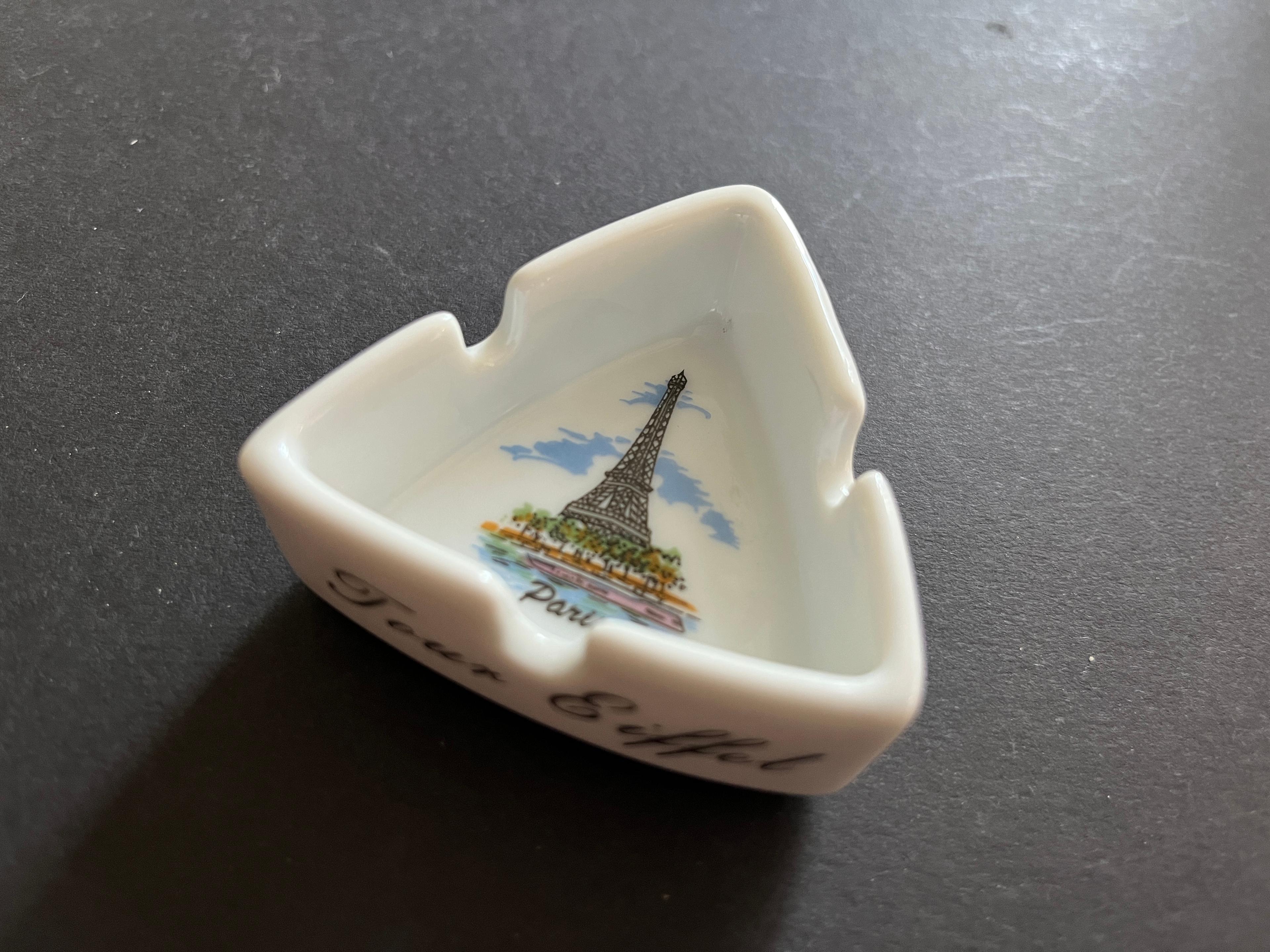 Souvenir aus Paris - kleiner Aschenbecher mit Eiffelturm "Tour Eiffel"