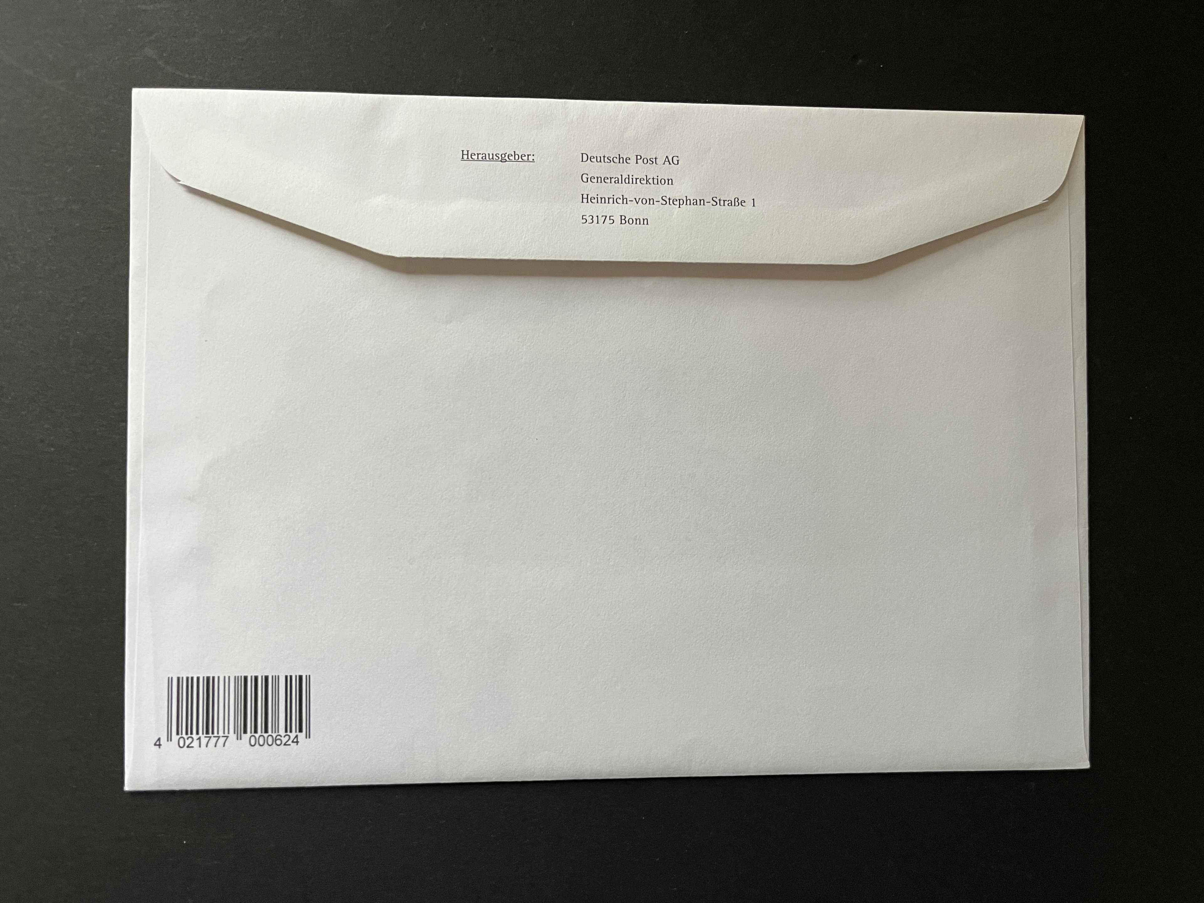 Jubiläumsbrief zum Jahrtausendwechsel 1997 - gestempelt