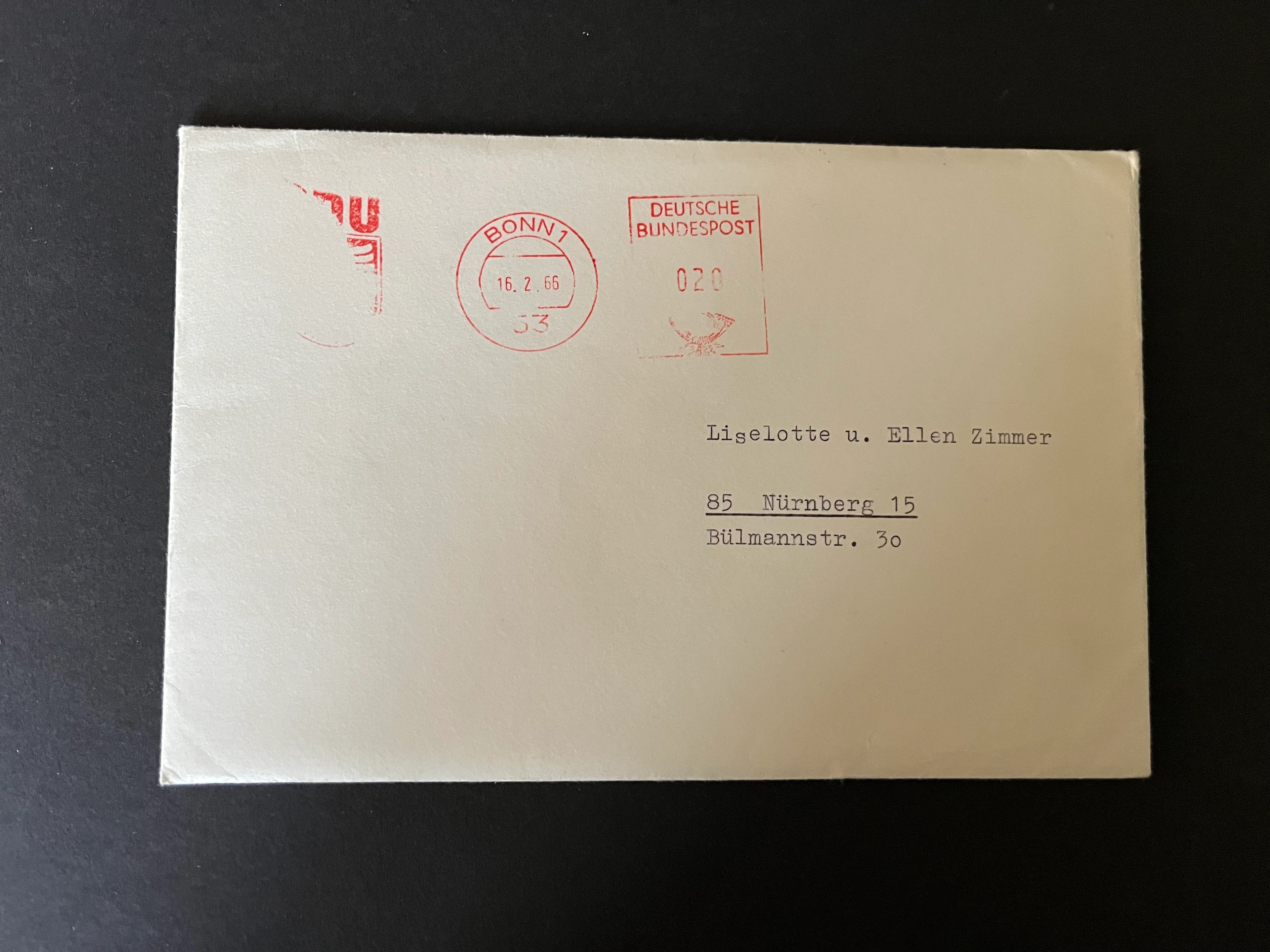 Dankschreiben zum 90. Geburtstag von Konrad Adenauer mit Autogramm