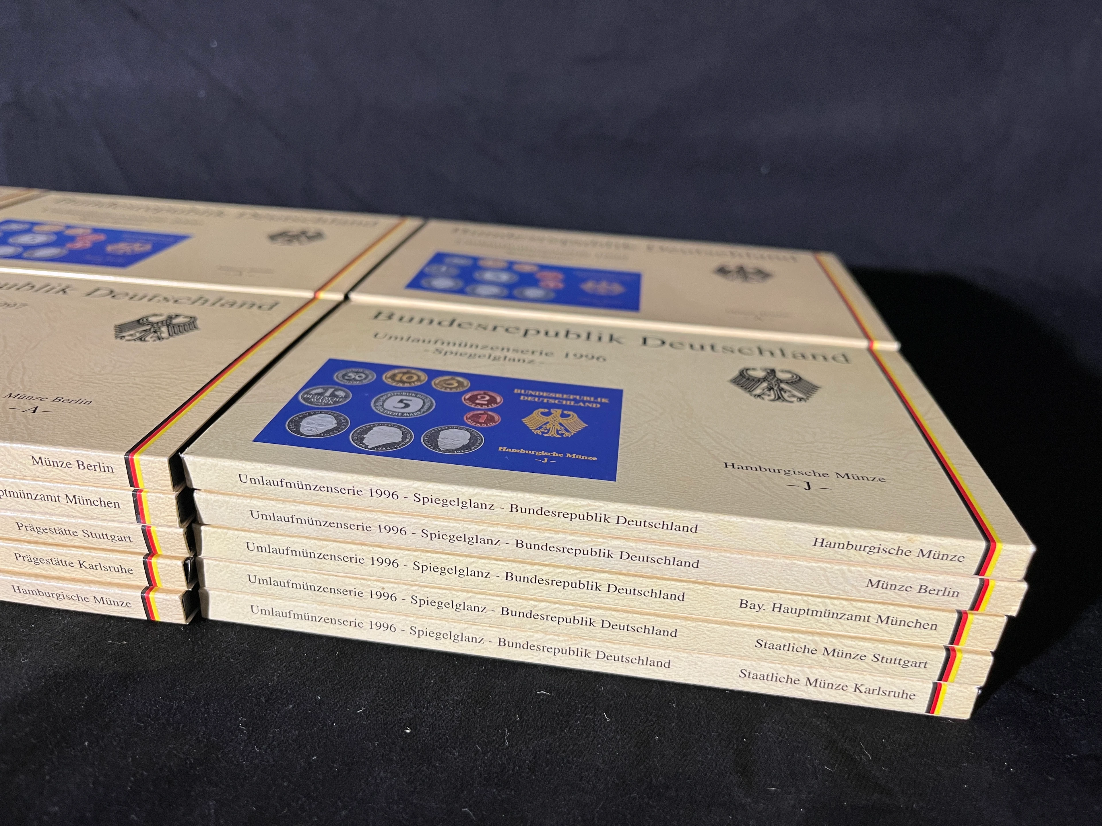CP070 Umlaufmünzen DM 1996-01 - alle 5 Prägestätten