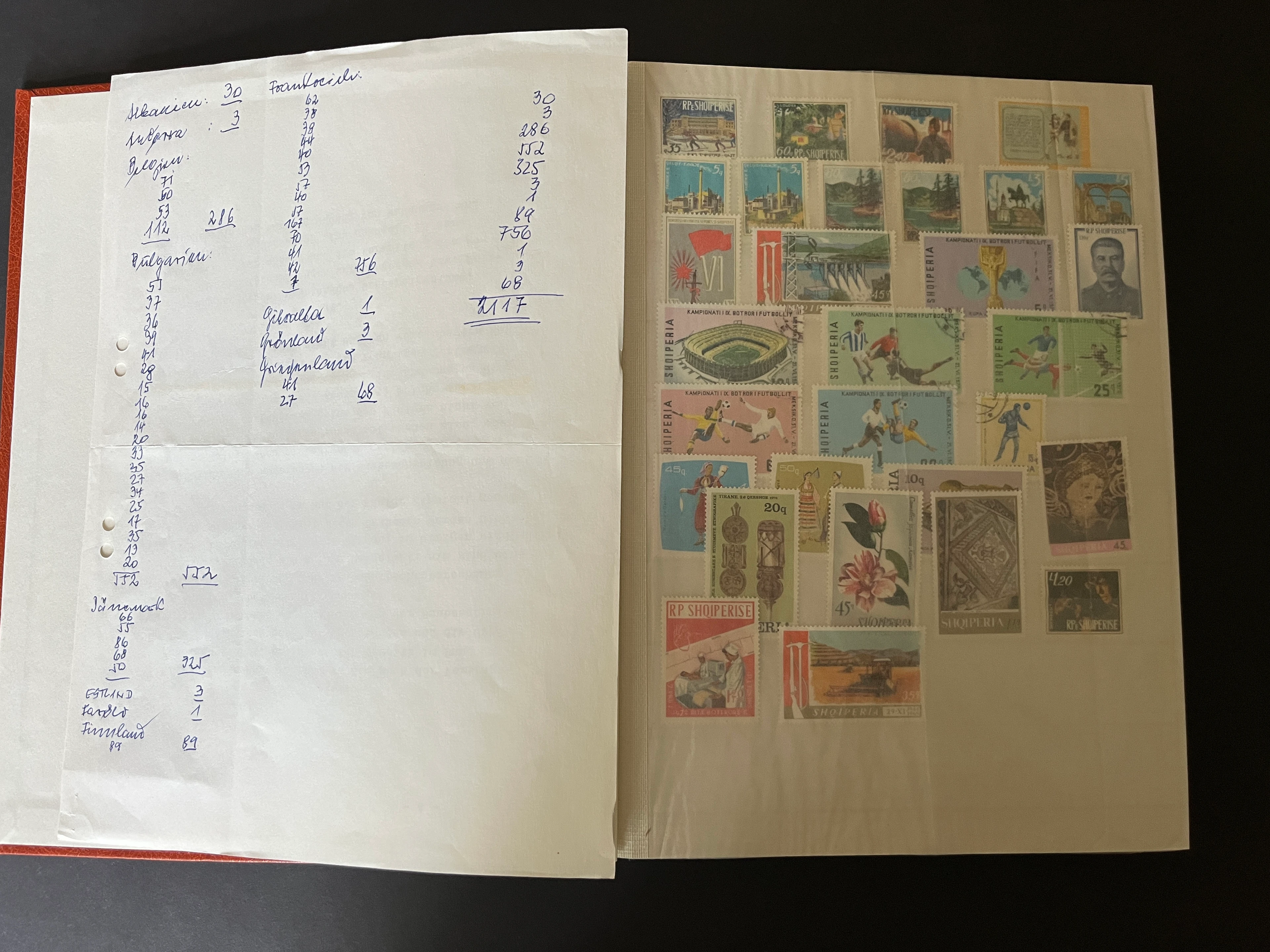 Briefmarken Album Europa gemischt 029