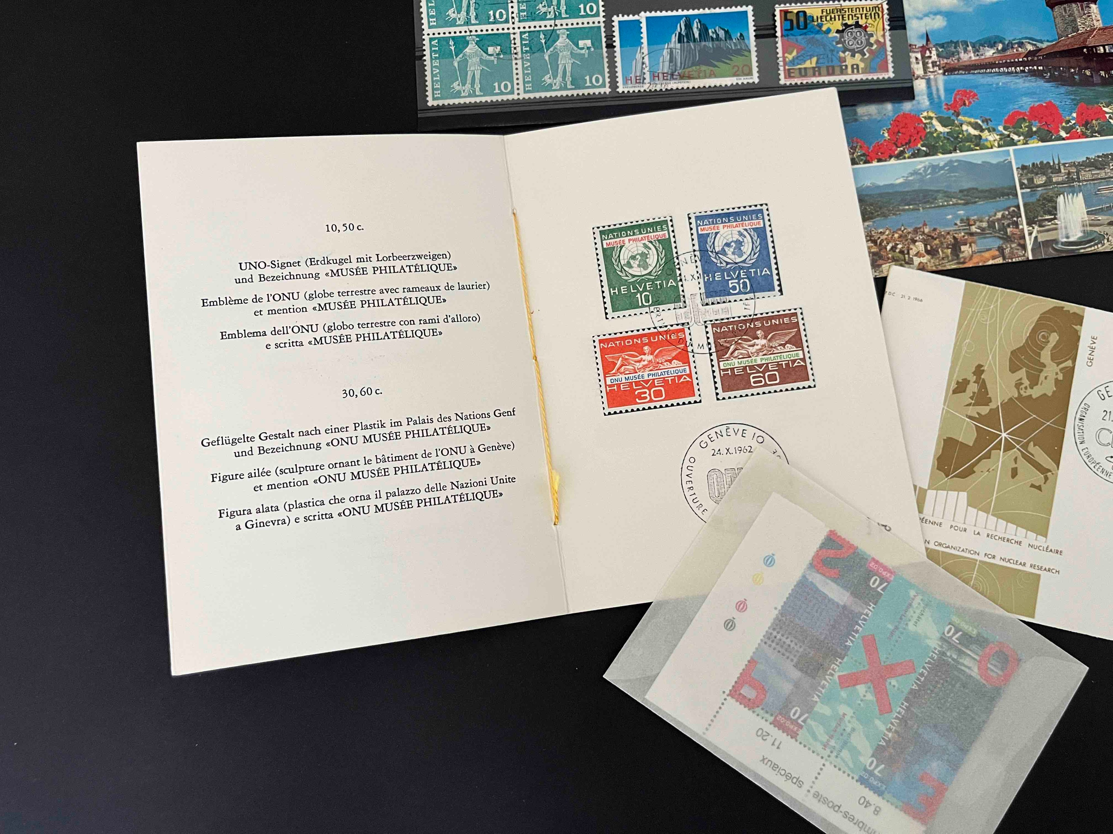 HELVETIA (Schweiz) Konvolut Marken, Briefe Sonderkarte