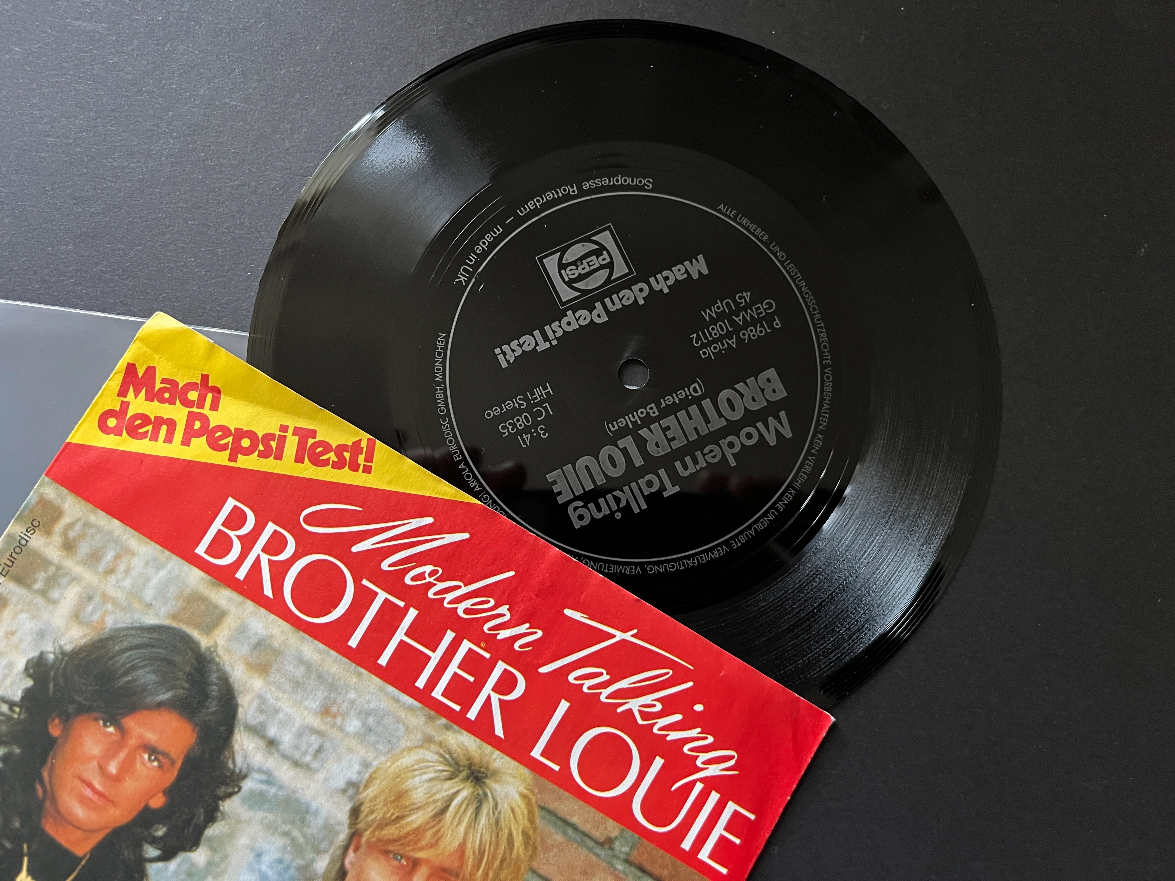 Werbesingle PEPSI Werbesingle Modern Talking Brother Loui