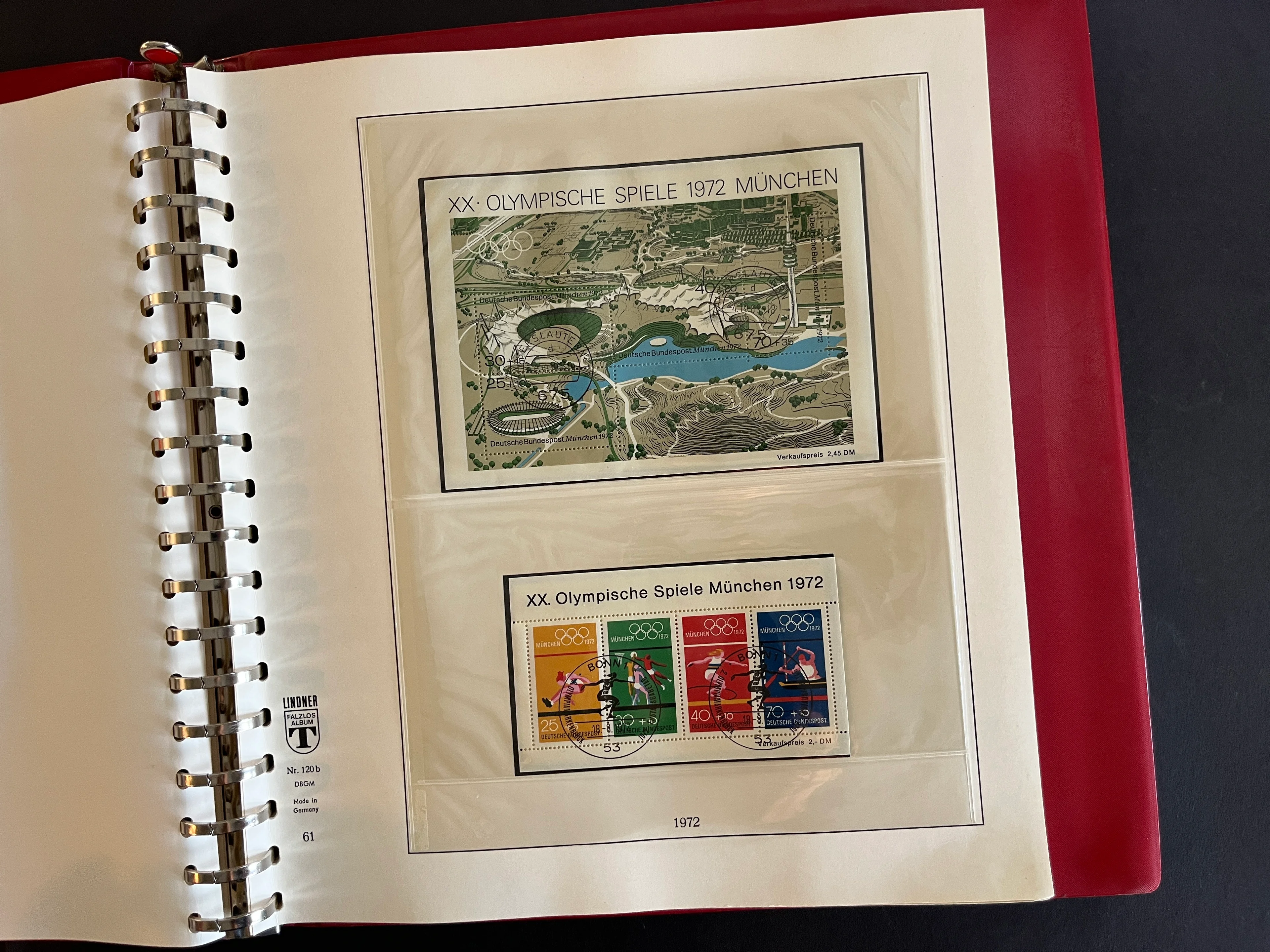 Briefmarken Vordruck-Album Bundesrepublik Deutschland 1972-1974 gestempelt 100% 0031