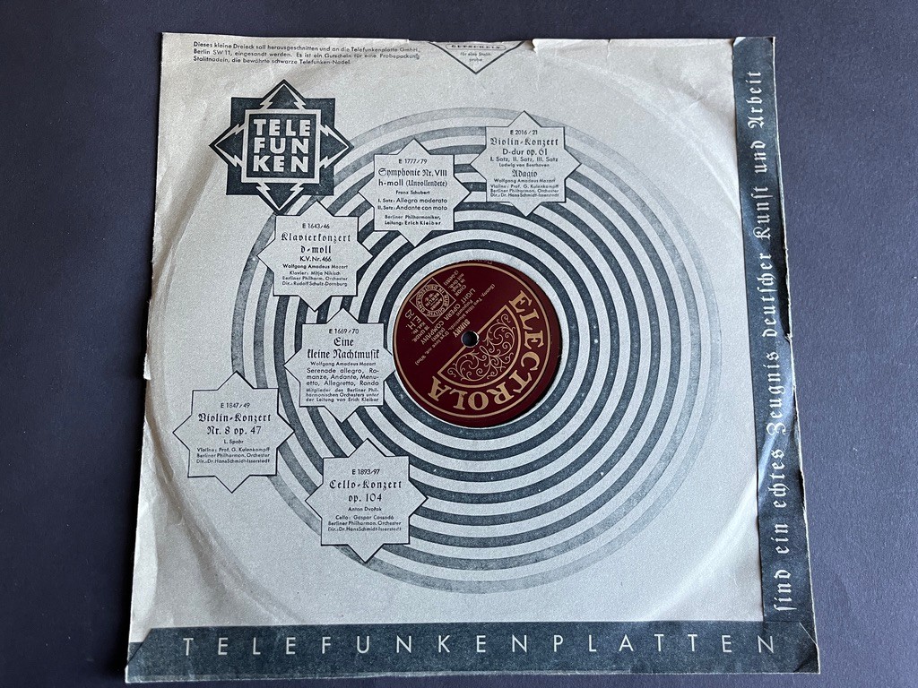 12" Schellack Platte "Sunny/Tip Toes"