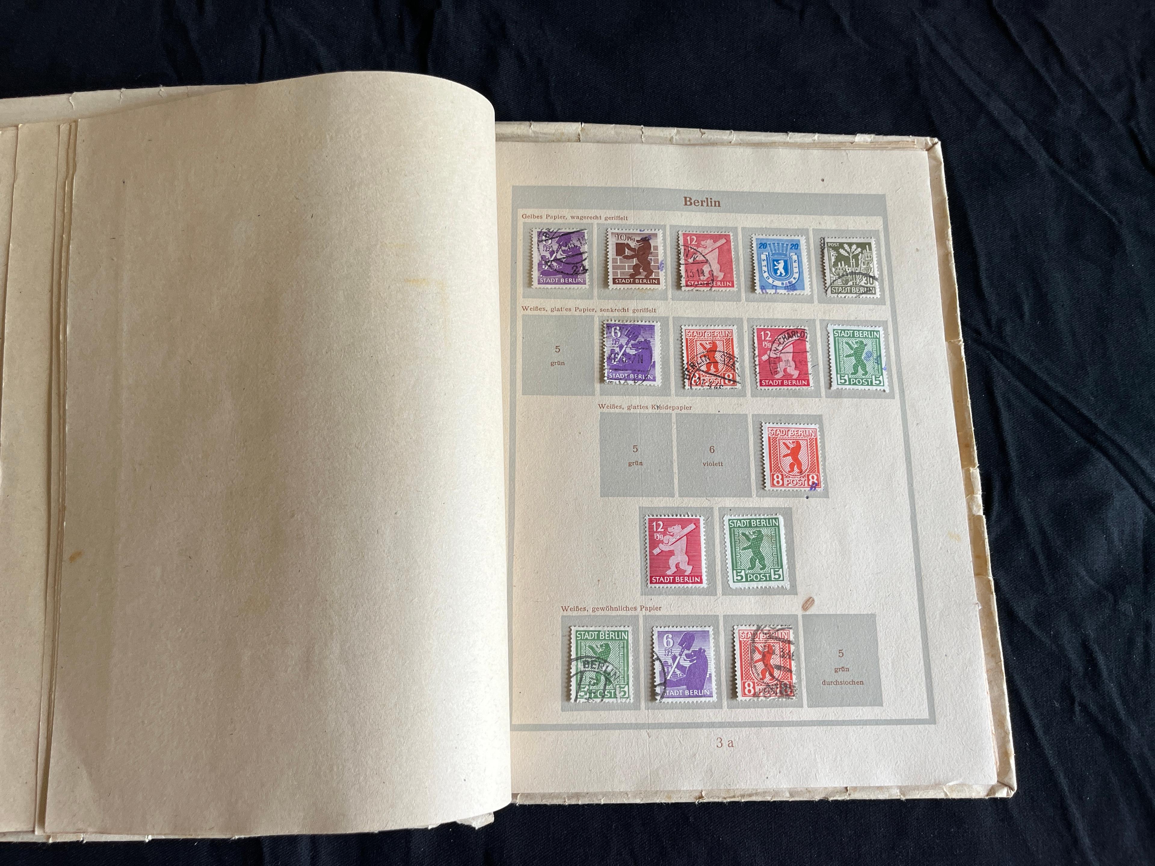 Alliierte Besatzung Grundstocksammlung im Briefmarken Album 011