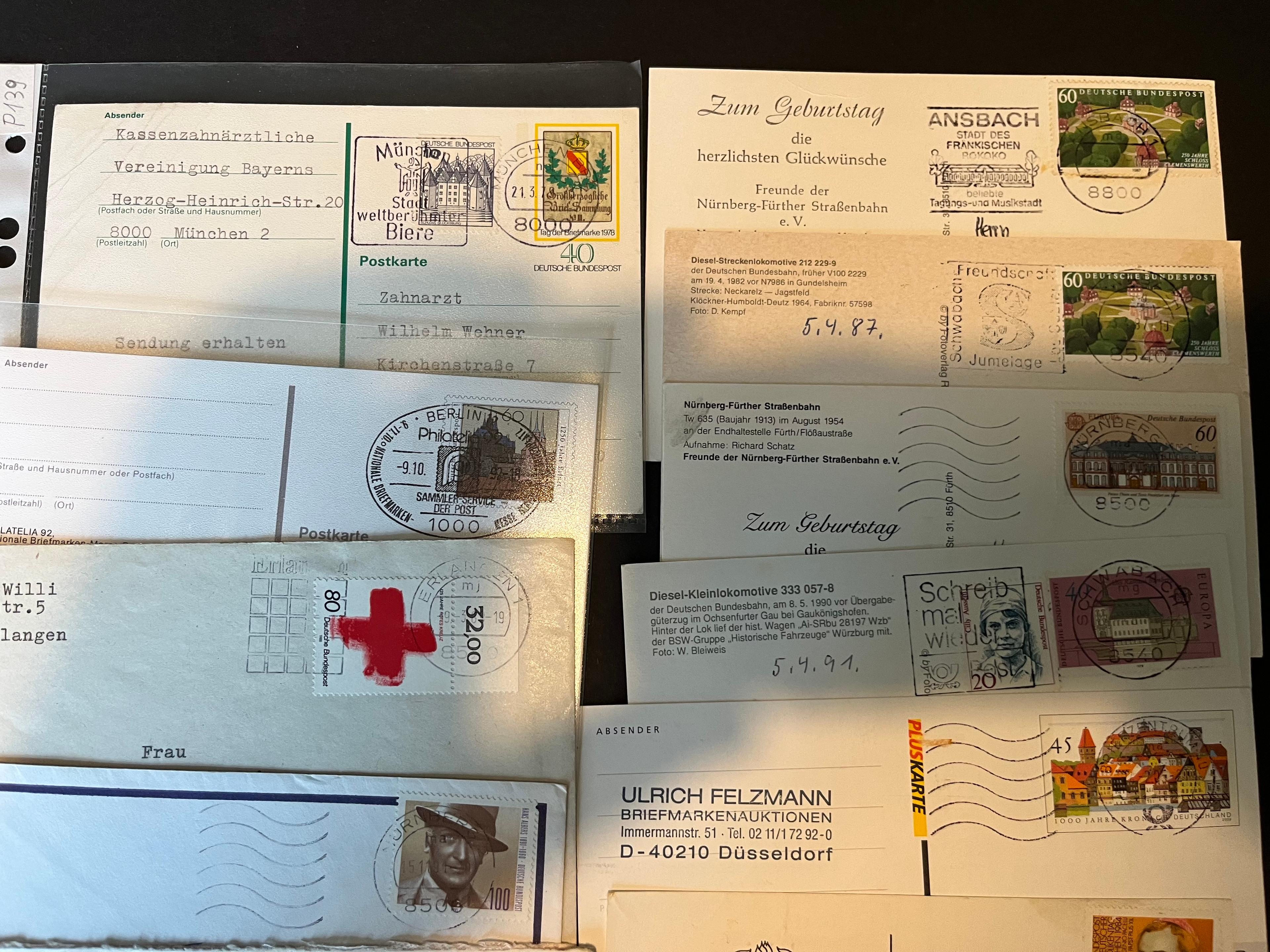 Konvolut Briefe und Postkarten BRD