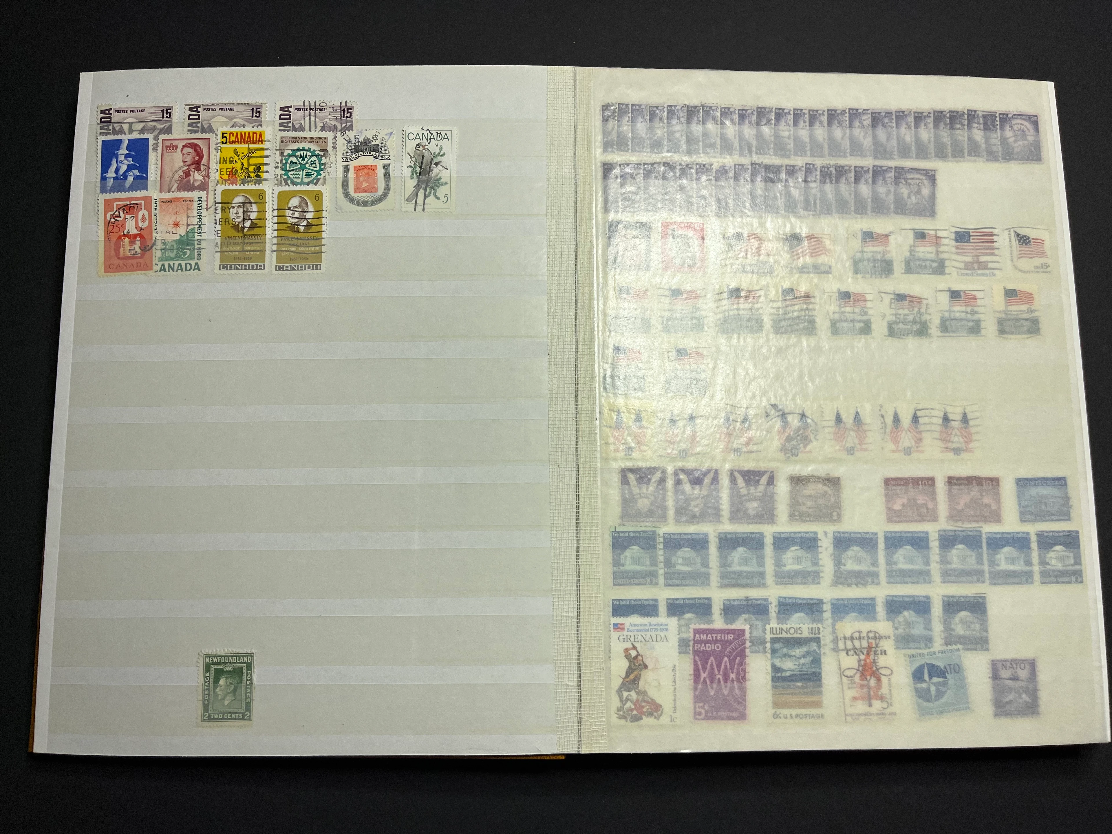 Briefmarken Album Nord- und Südamerika gestempelt 024