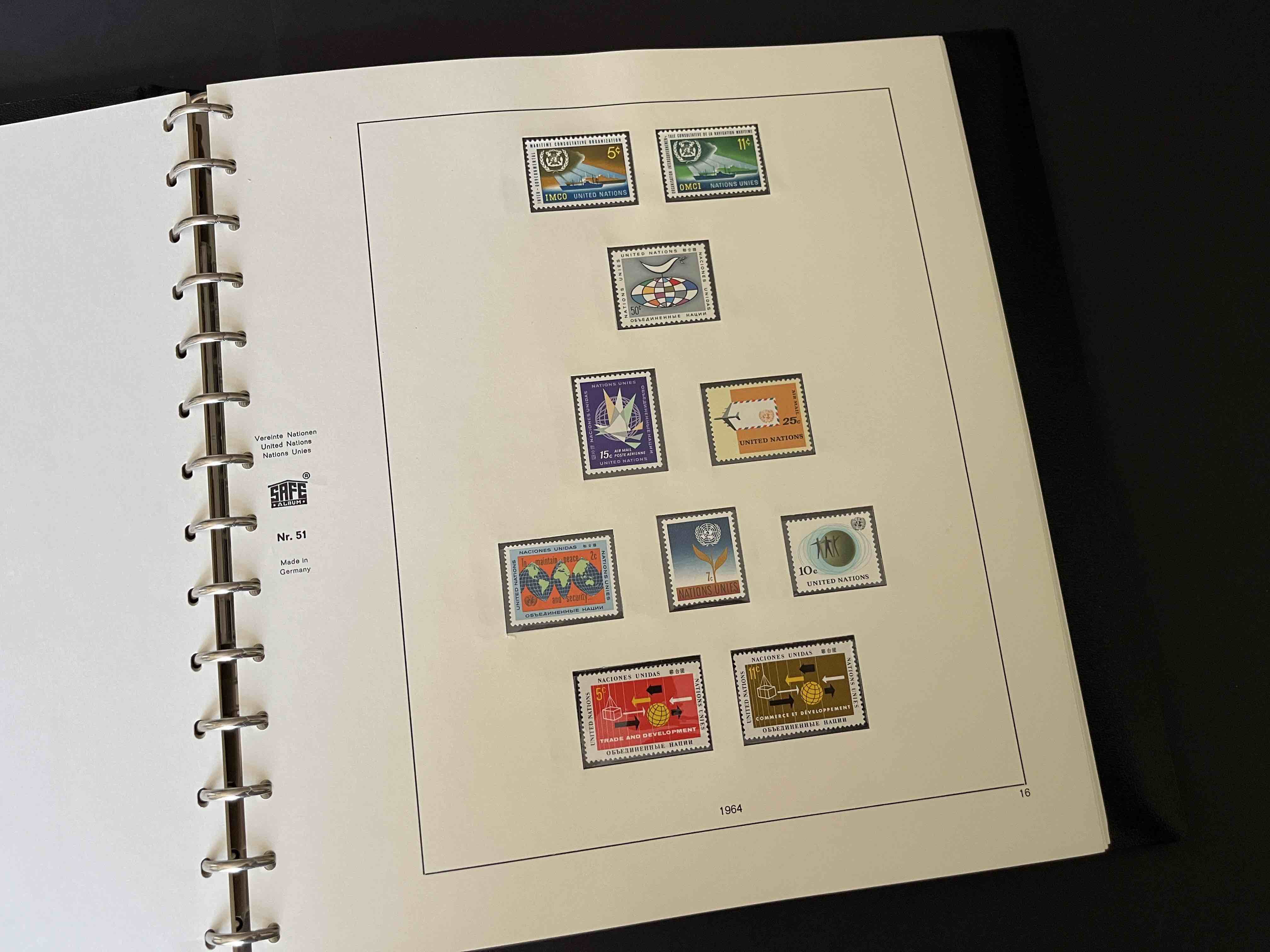 WP041 Album Vereinte Nationen/EuroCept postfrisch 1951-1978