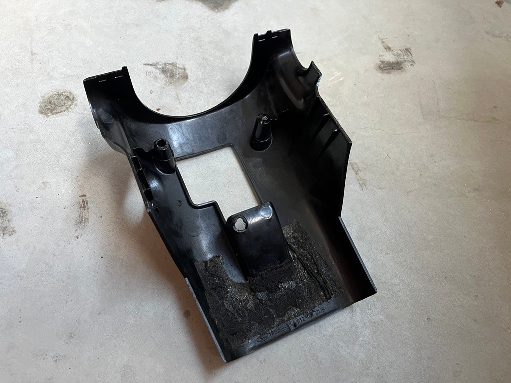 Ford Escort MKIV (1986-1989) Abdeckung Lenkradstock unten schwarz