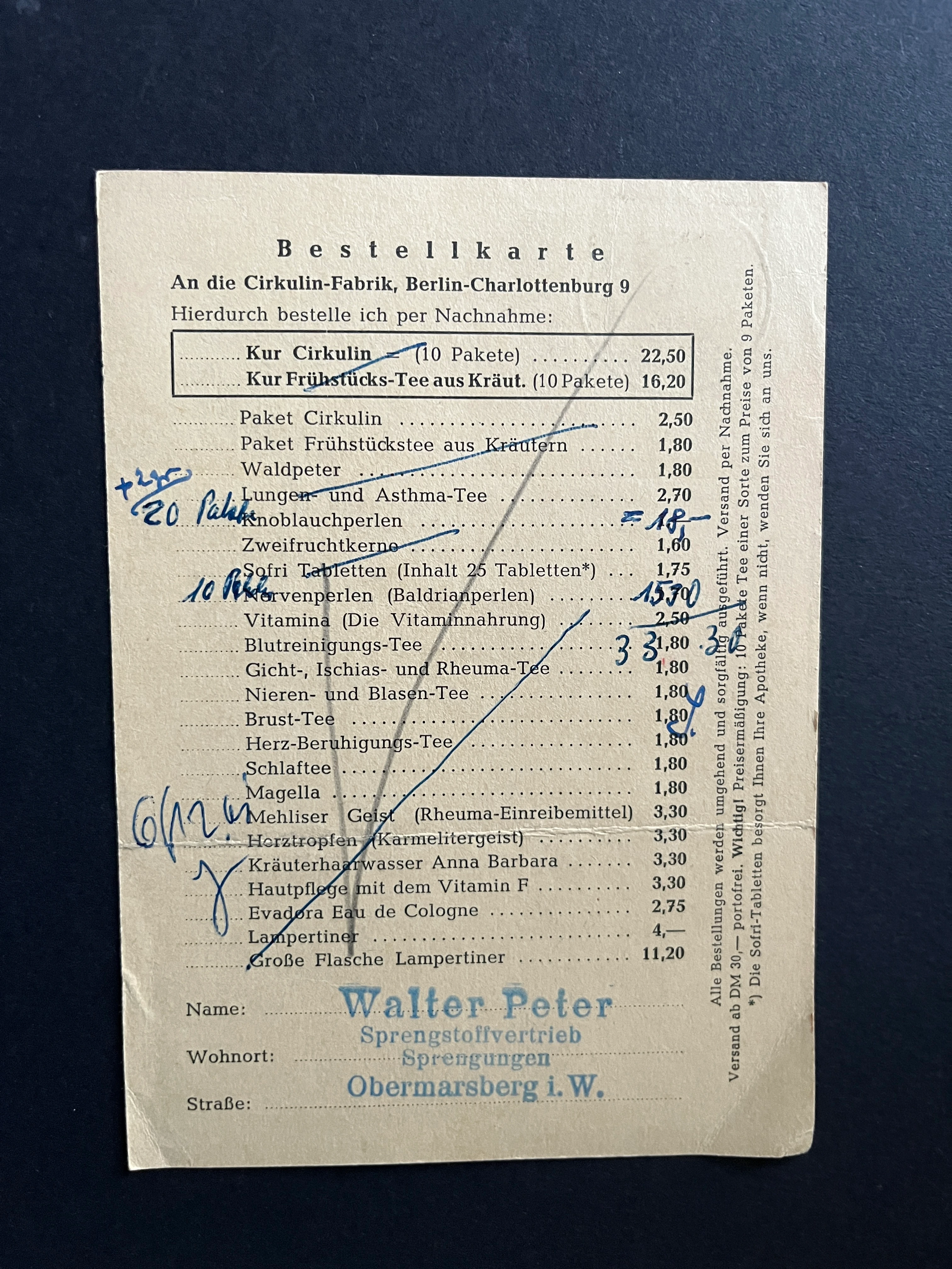 Postkarte BUND "Cirkulin" mit MICHEL#350 gestempelt und echt gelaufen