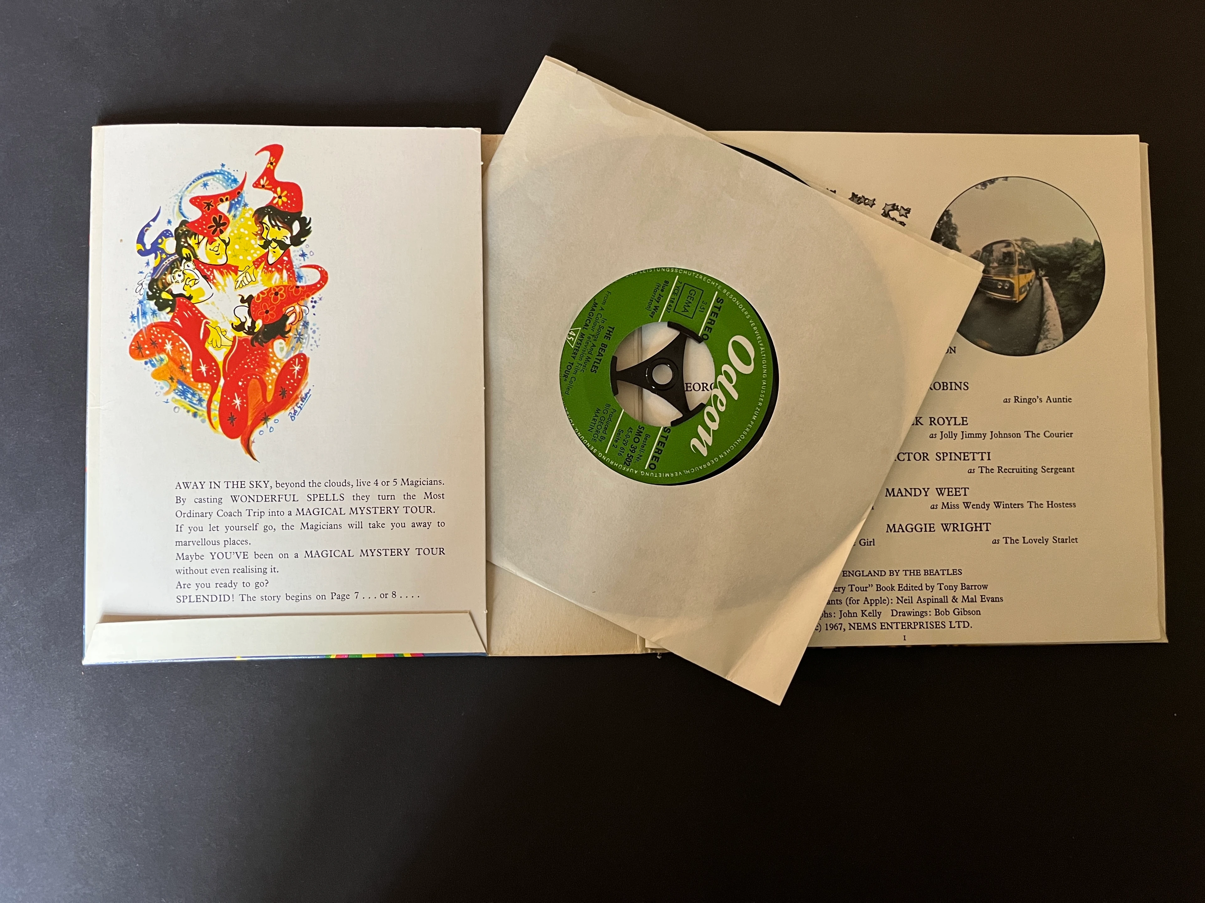 THE BEATLES Single Magic Mystery Tour im Booklet 1967