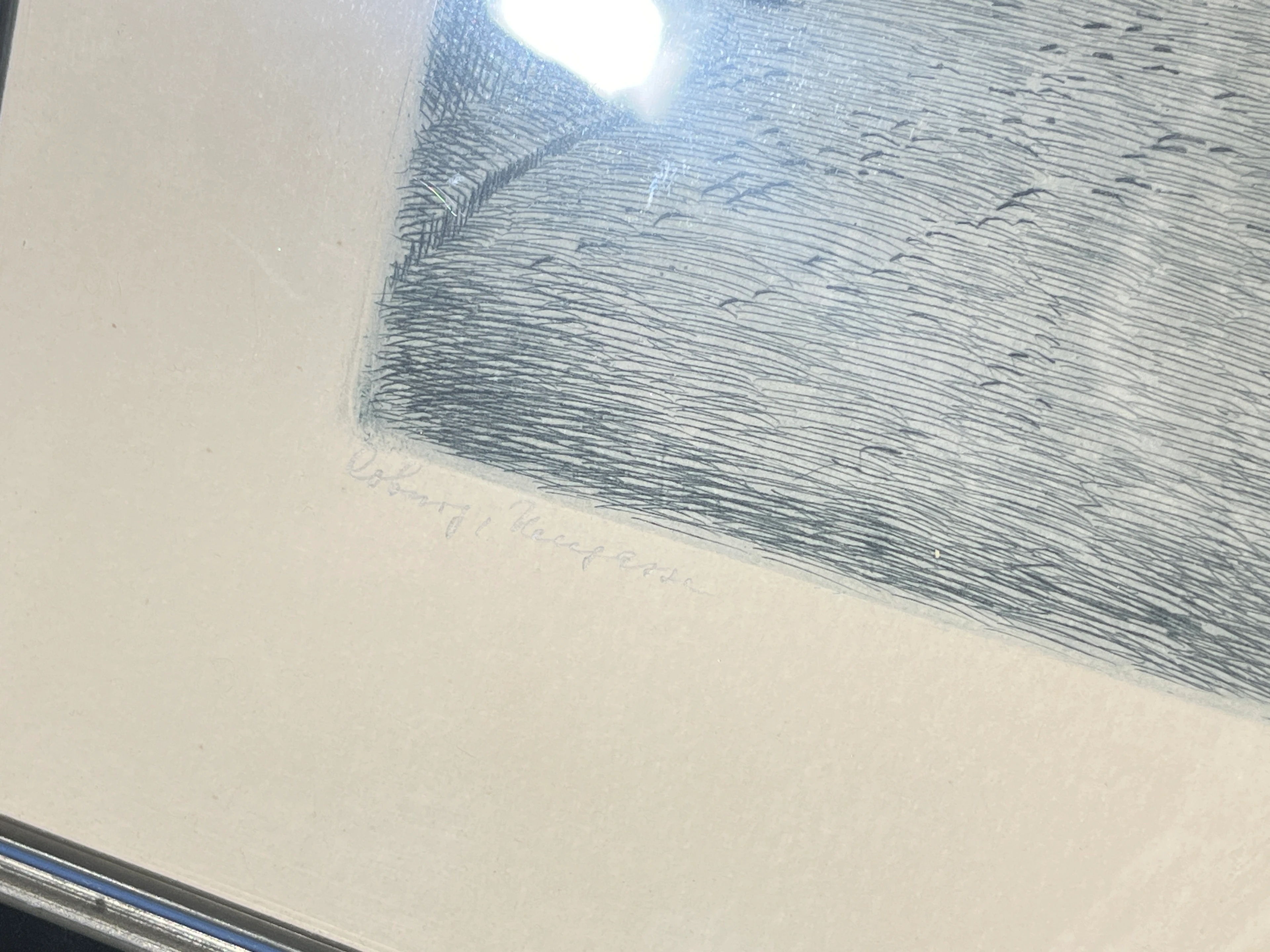 Radierung von Arthur Rose - Neugasse in Coburg