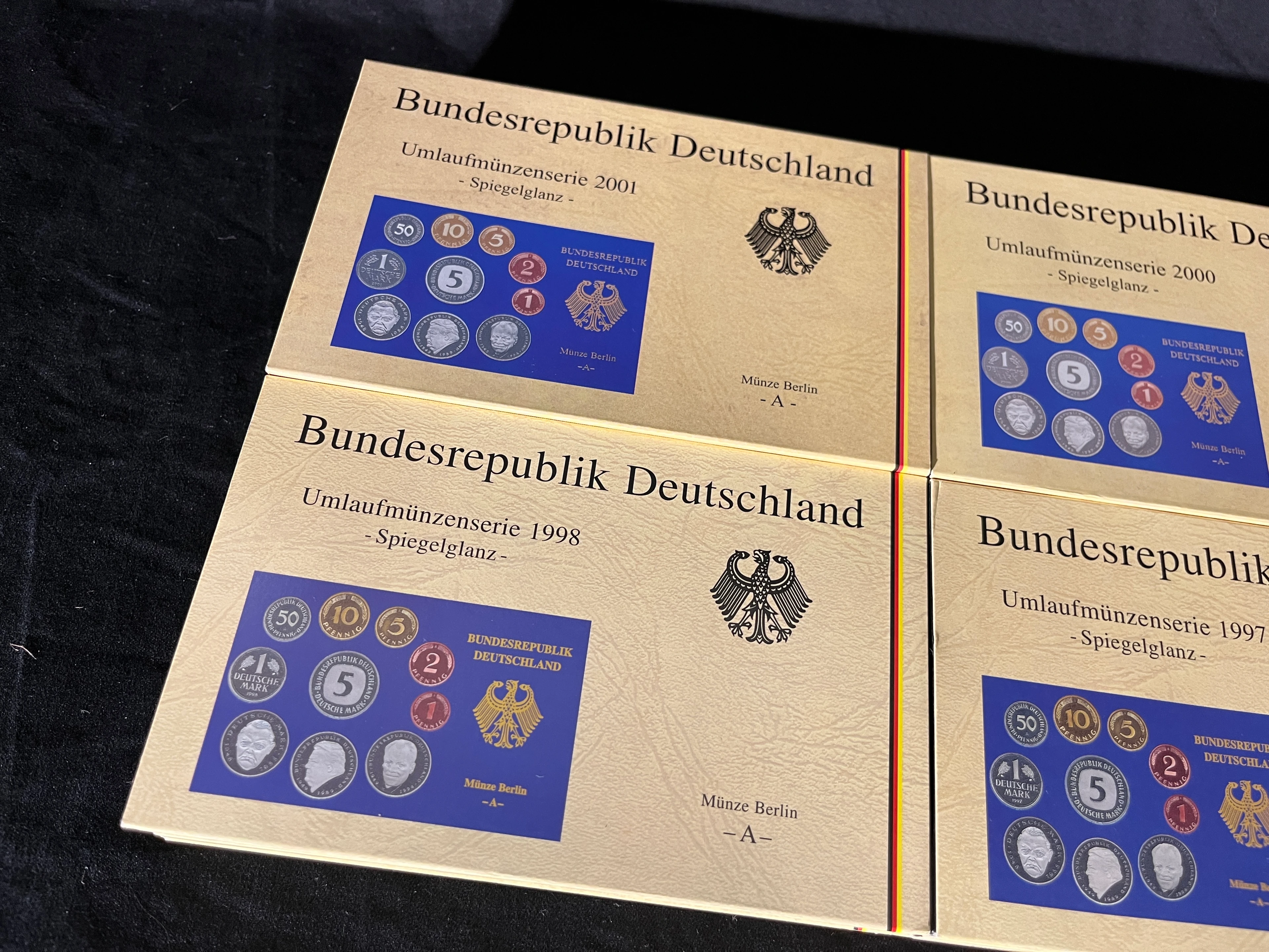 CP070 Umlaufmünzen DM 1996-01 - alle 5 Prägestätten