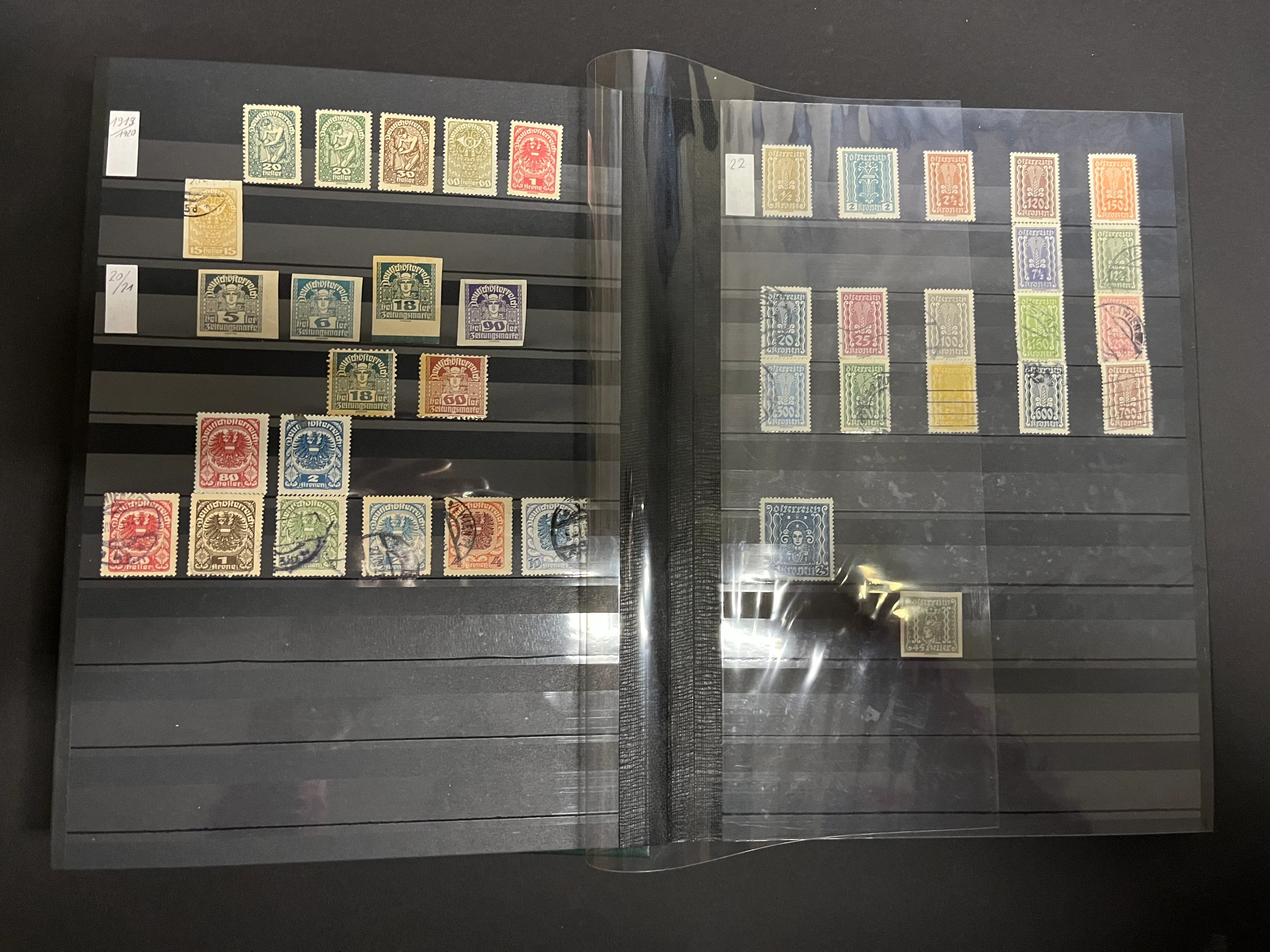 Briefmarken Album Österreich gemischt 0028