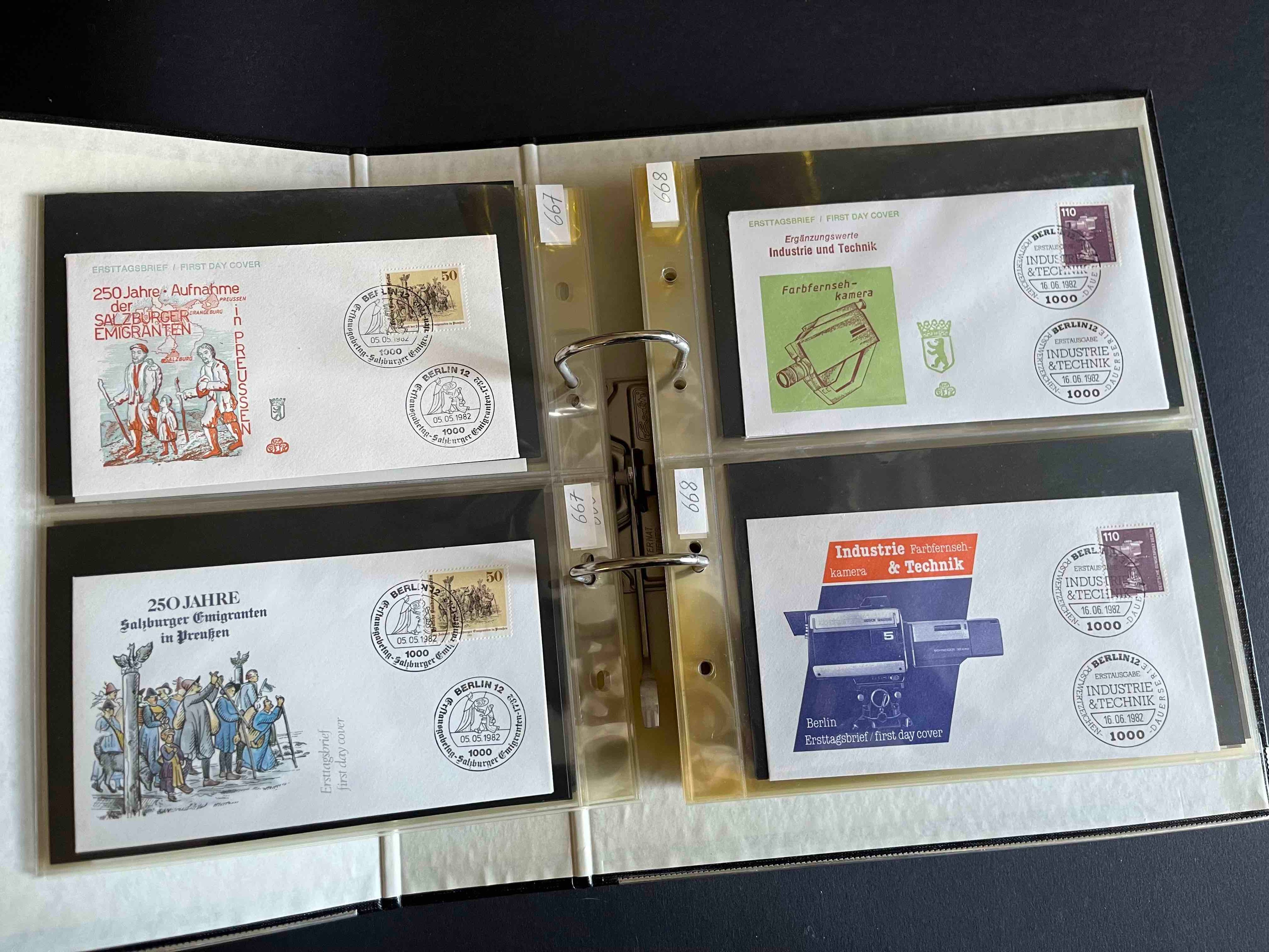 Deutsche Bundespost Berlin Sammlung Ersttagsbriefe