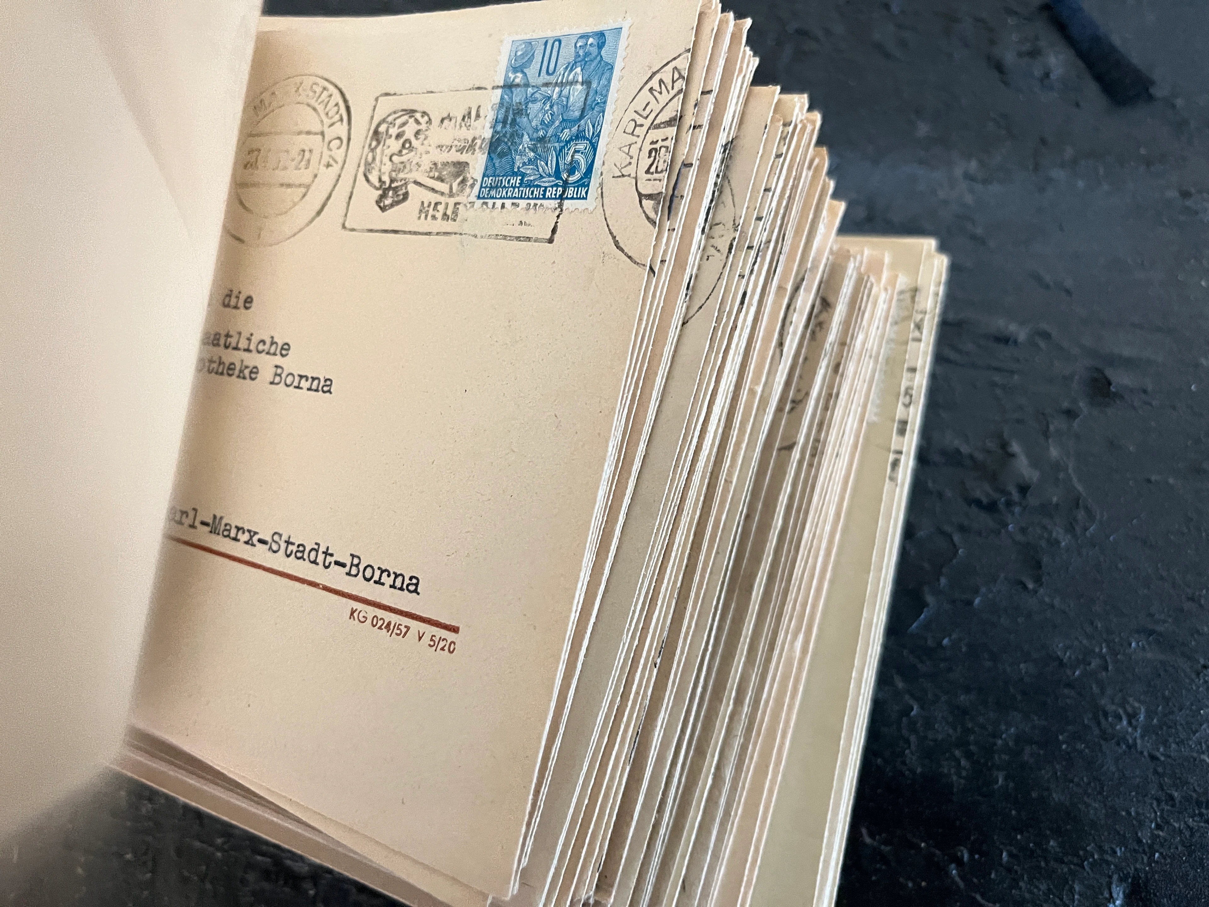 CP025 Deutsche Demokratische Republik großes Konvolut Briefe Freimarken "Fünfjahresplan"