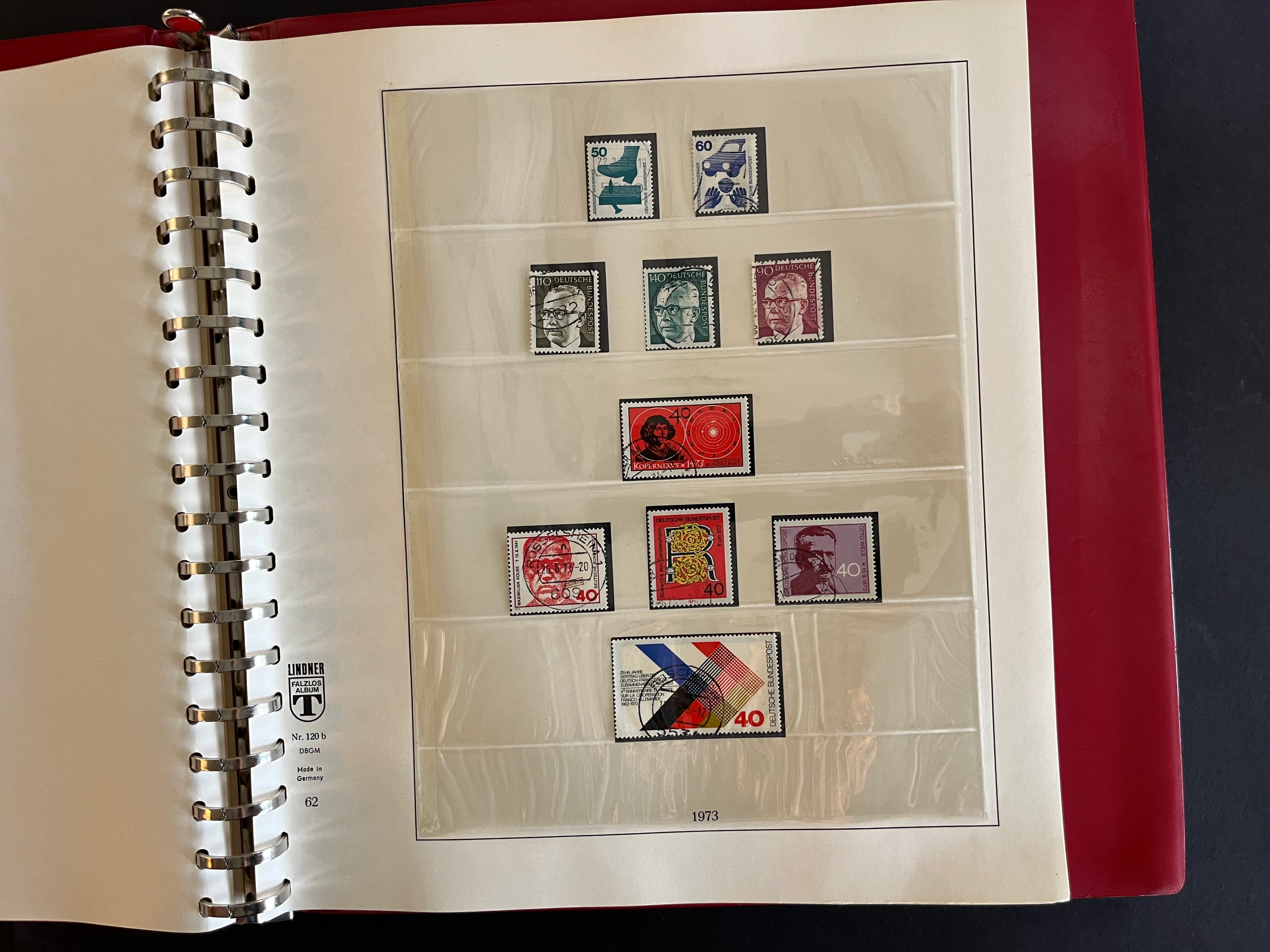 Briefmarken Vordruck-Album Bundesrepublik Deutschland 1972-1974 gestempelt 100% 0031