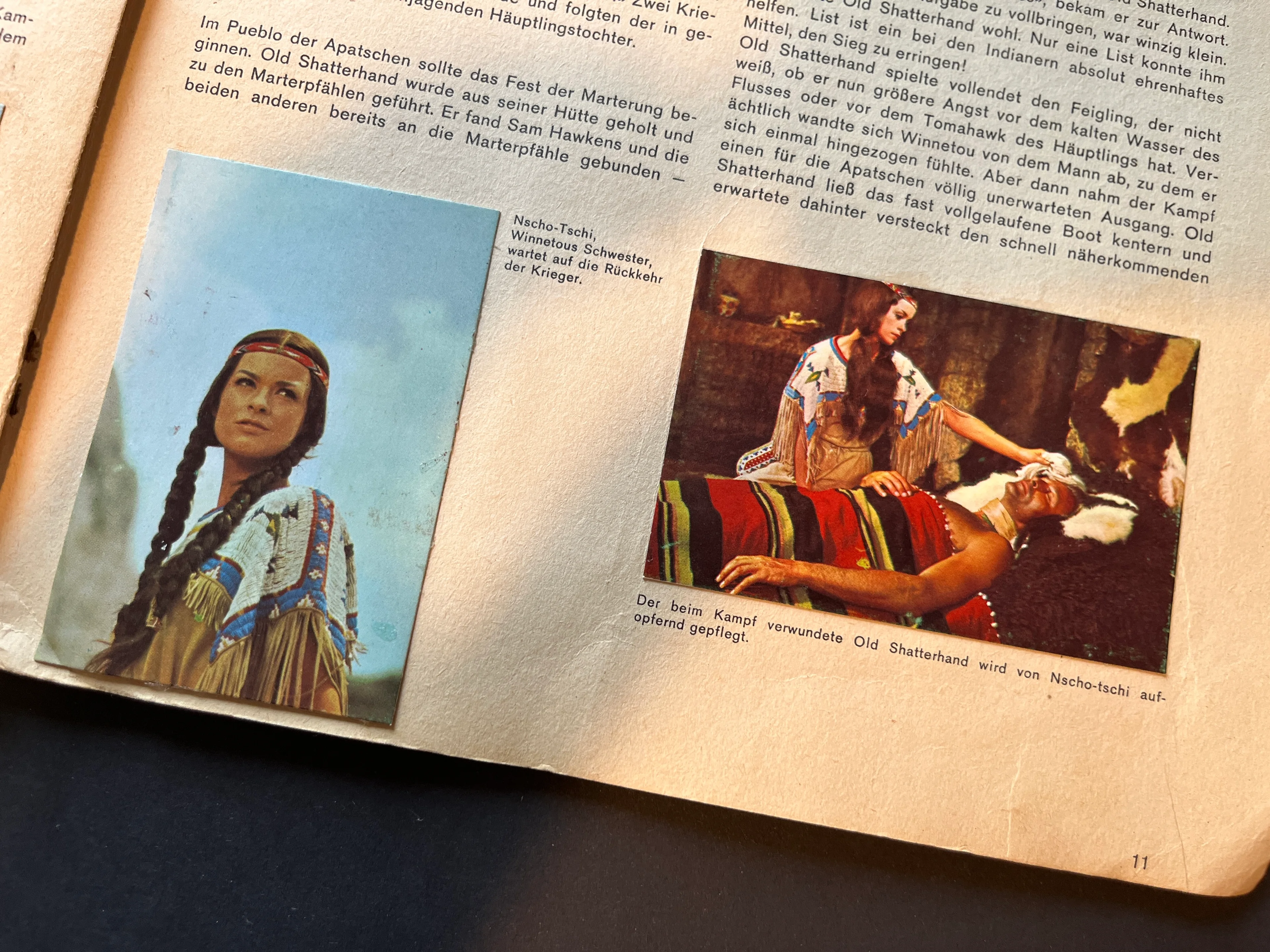 Sammelalbum "Winnetou II" und "Unter Geiern" 