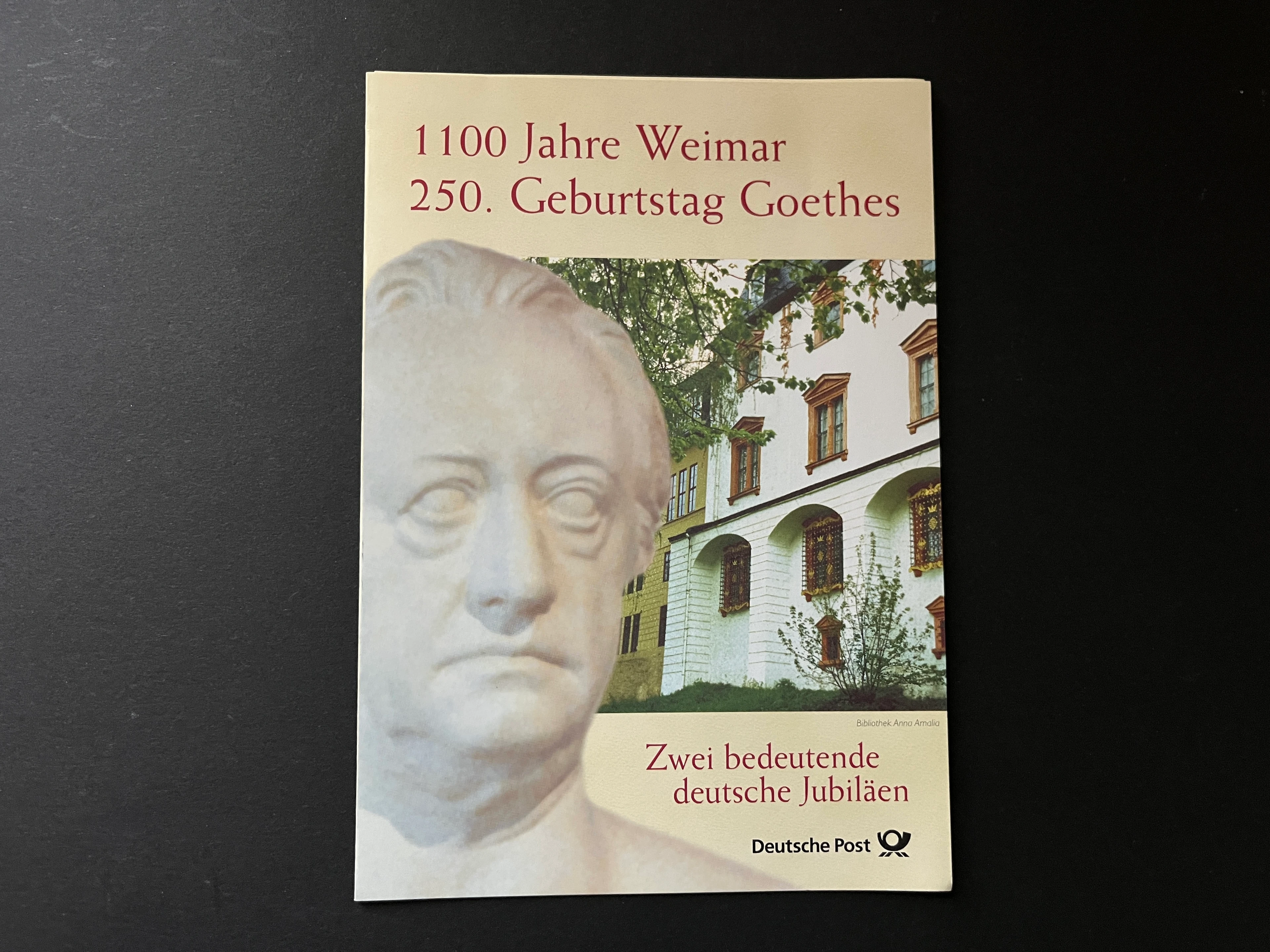 Sonderkarte 1100 Jahre Weimar 1999 Sondergestempelt