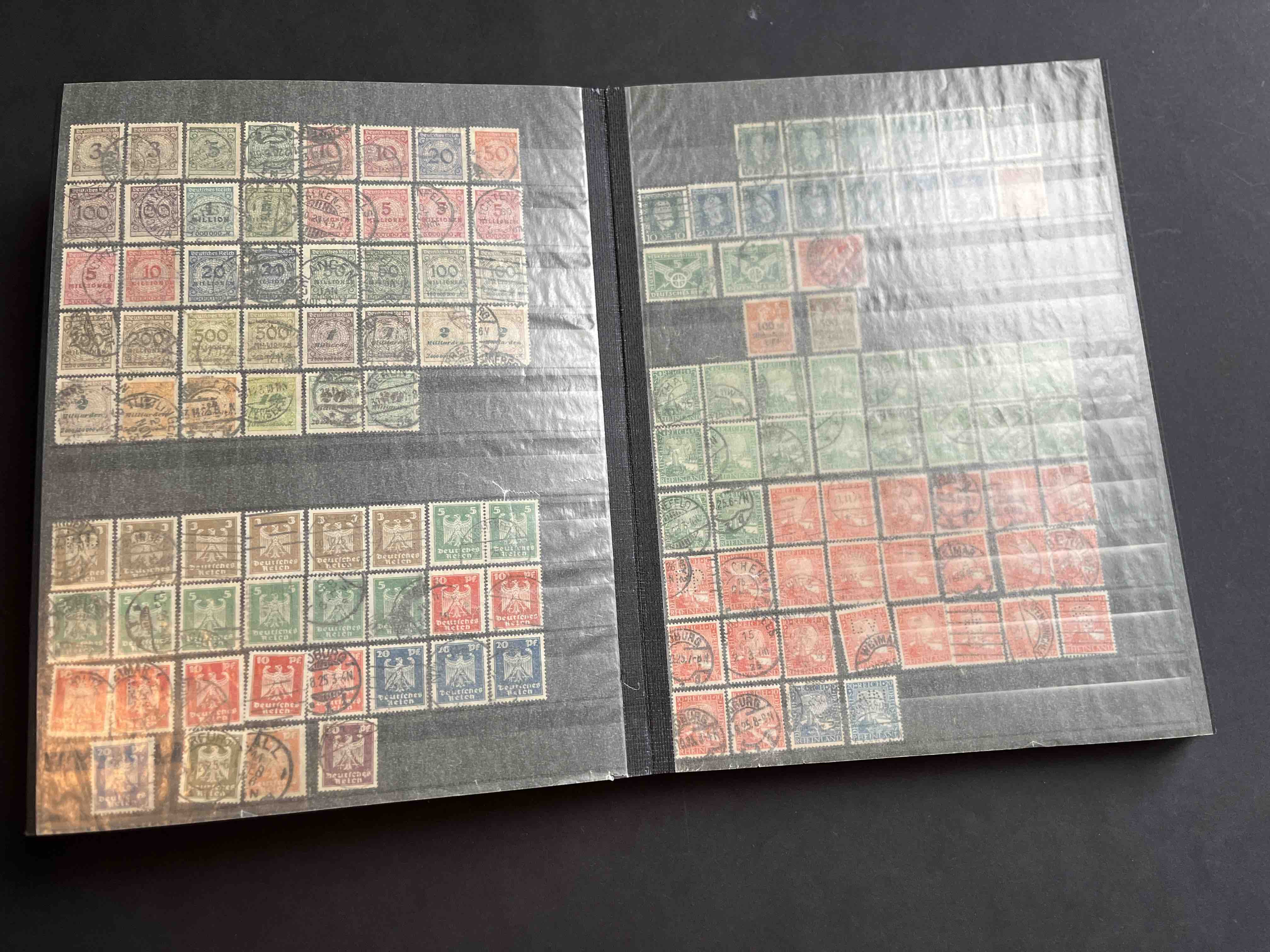 Briefmarken Album Deutsches Reich gemischt 0007