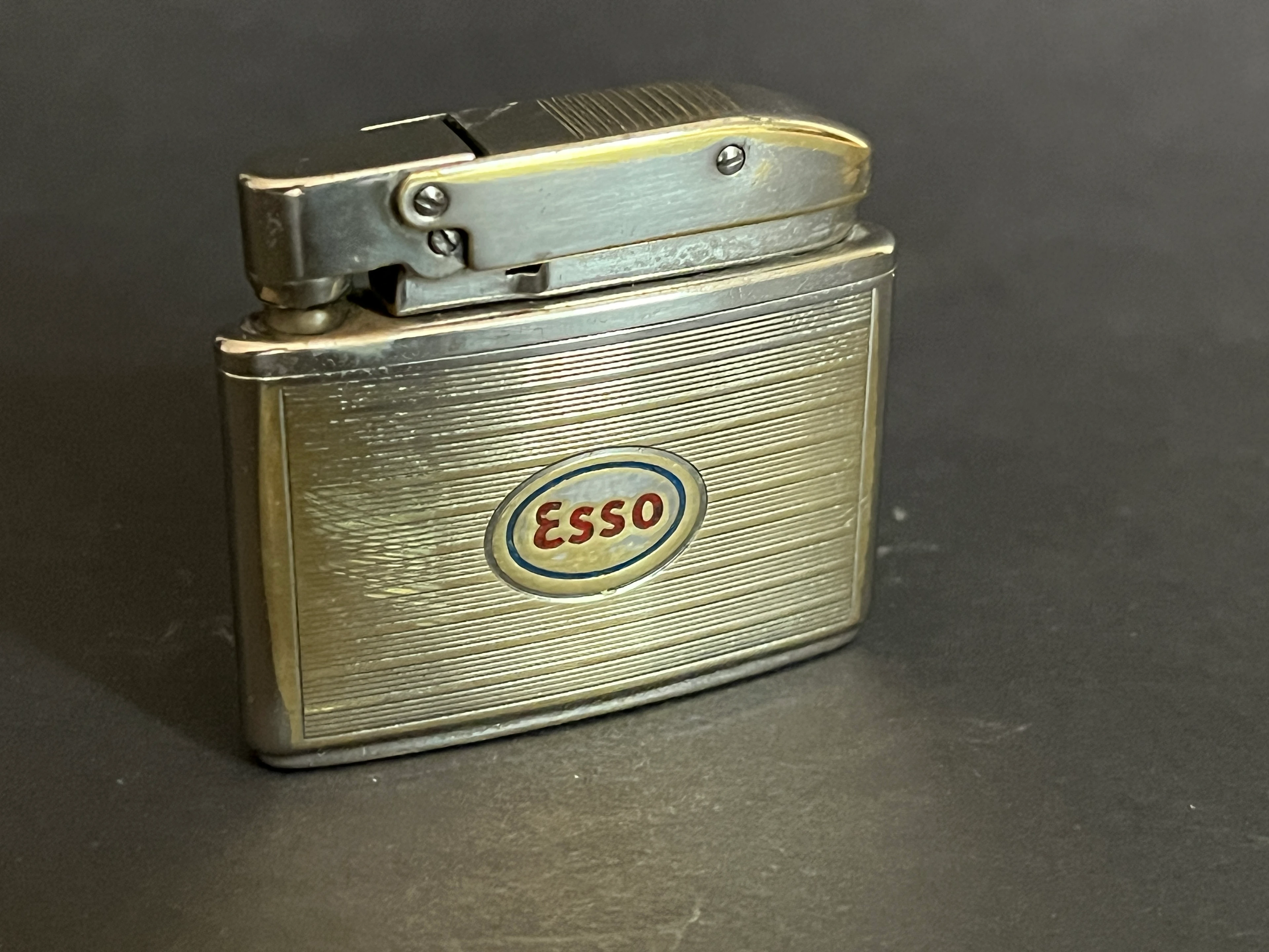 CONSUL Benzinfeuerzeug 60er Jahre ESSO Werbemittel