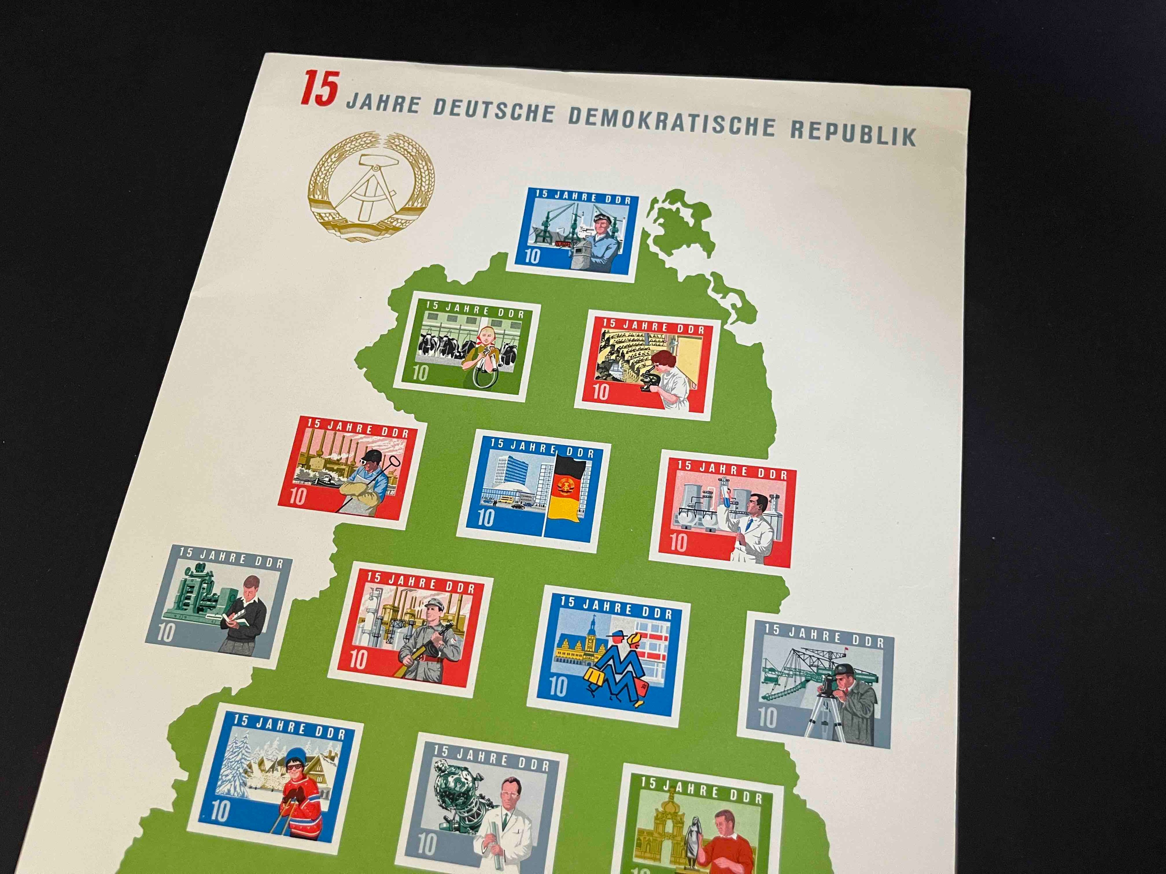 Deutsche Demokratische Republik Block #19  "15 Jahre Deutsche Demokratische Republik"
