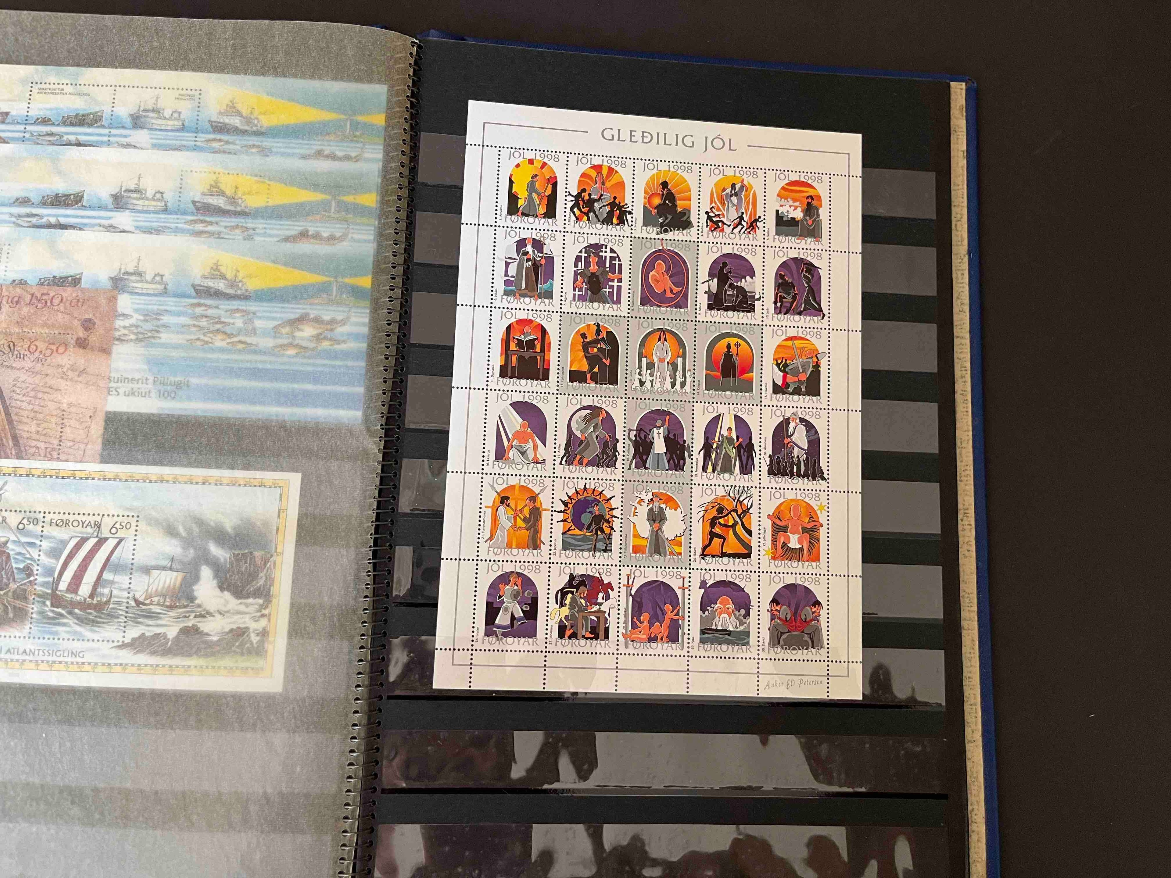 Briefmarken Album "Föroyar postfrisch "2000-2010"