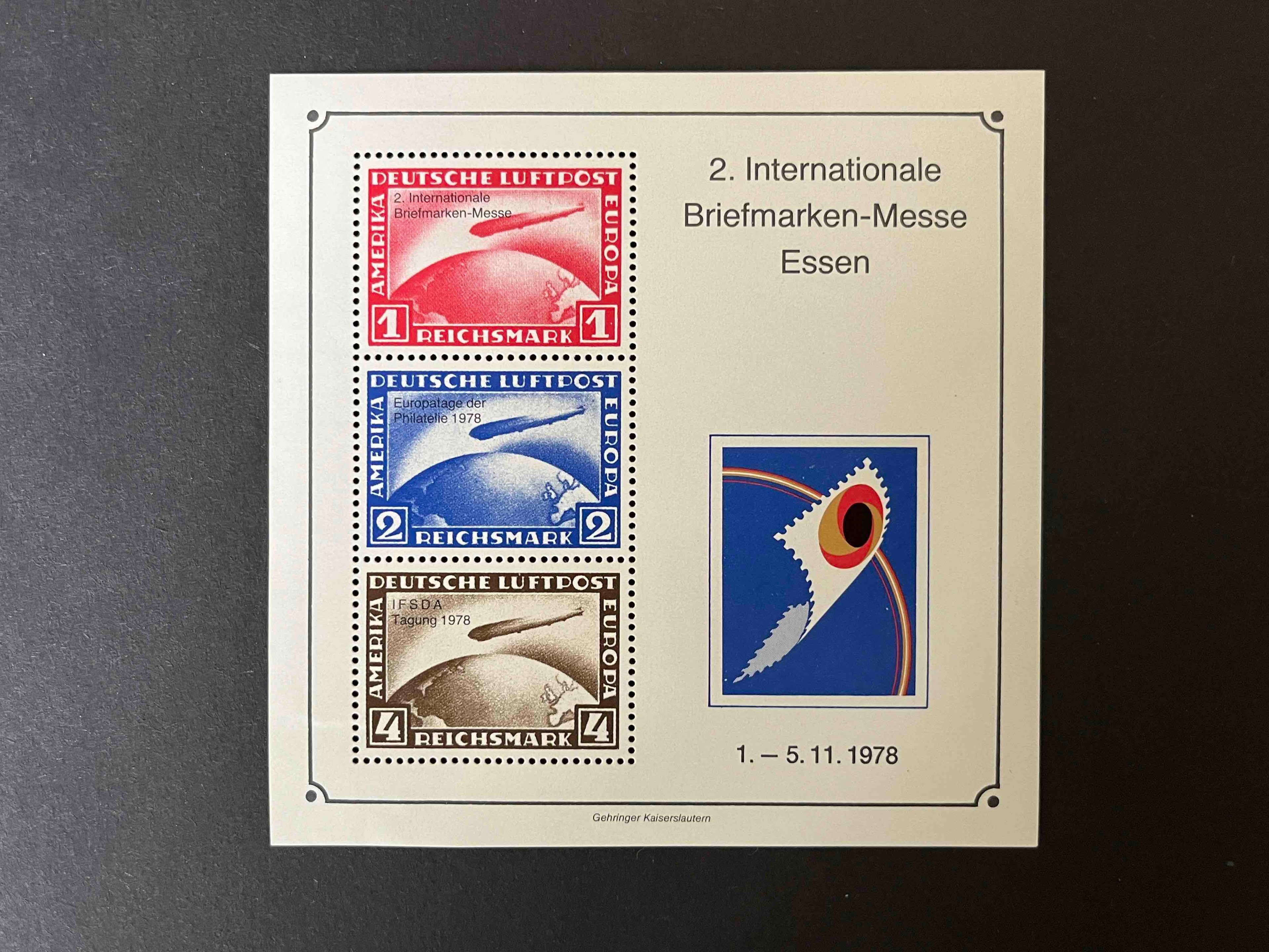 2. Internationale Briefmarkenmesse Essen 1978 - Privaterzeugnis