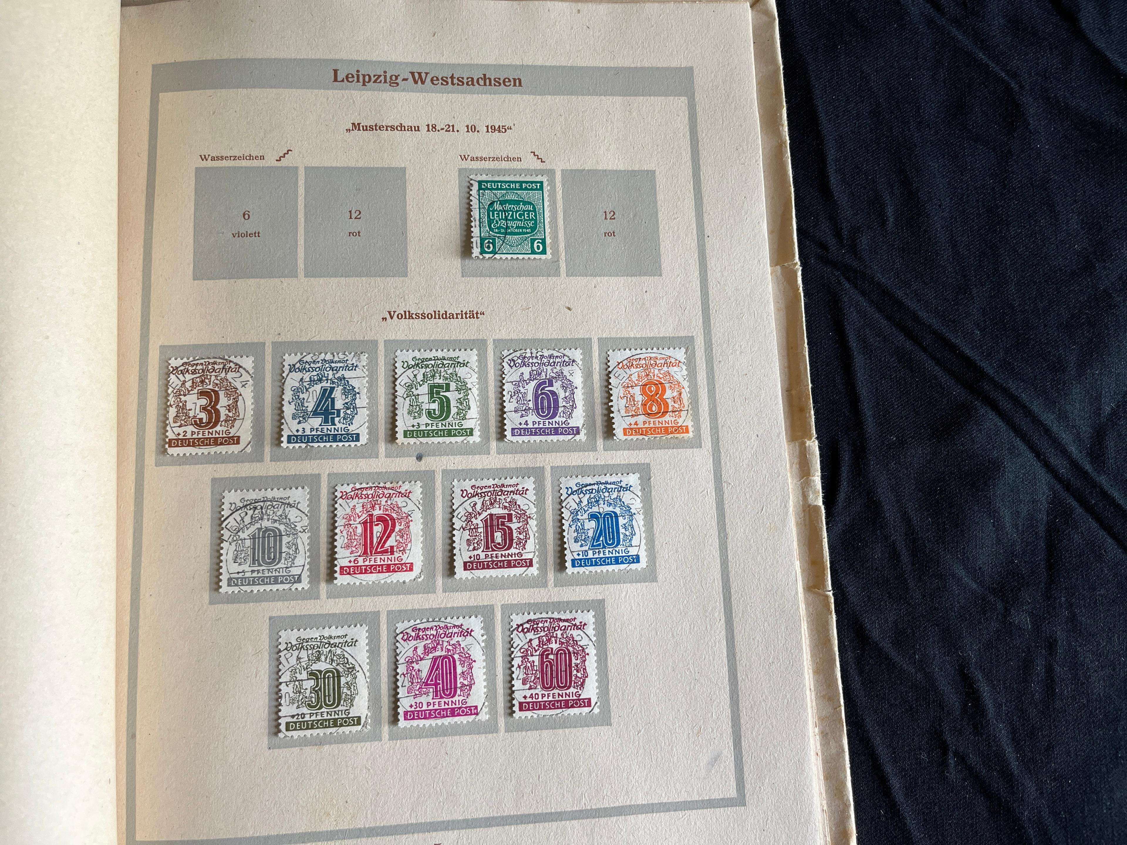 Alliierte Besatzung Grundstocksammlung im Briefmarken Album 011
