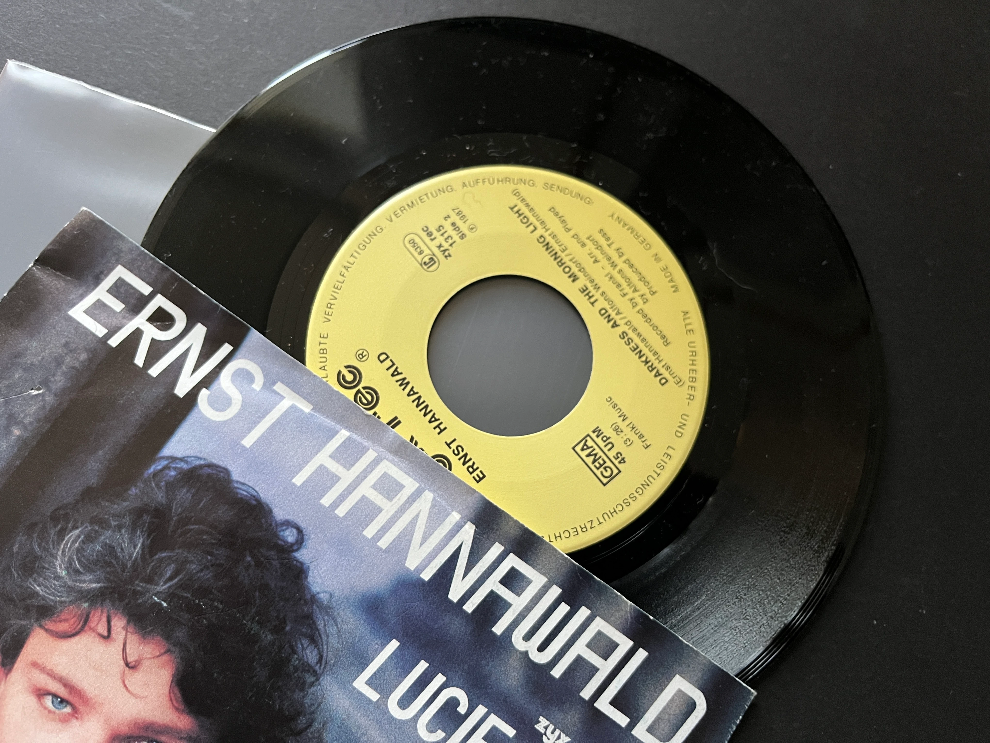 Single Ernst Hannawald - Lucie mit originalem Autogramm