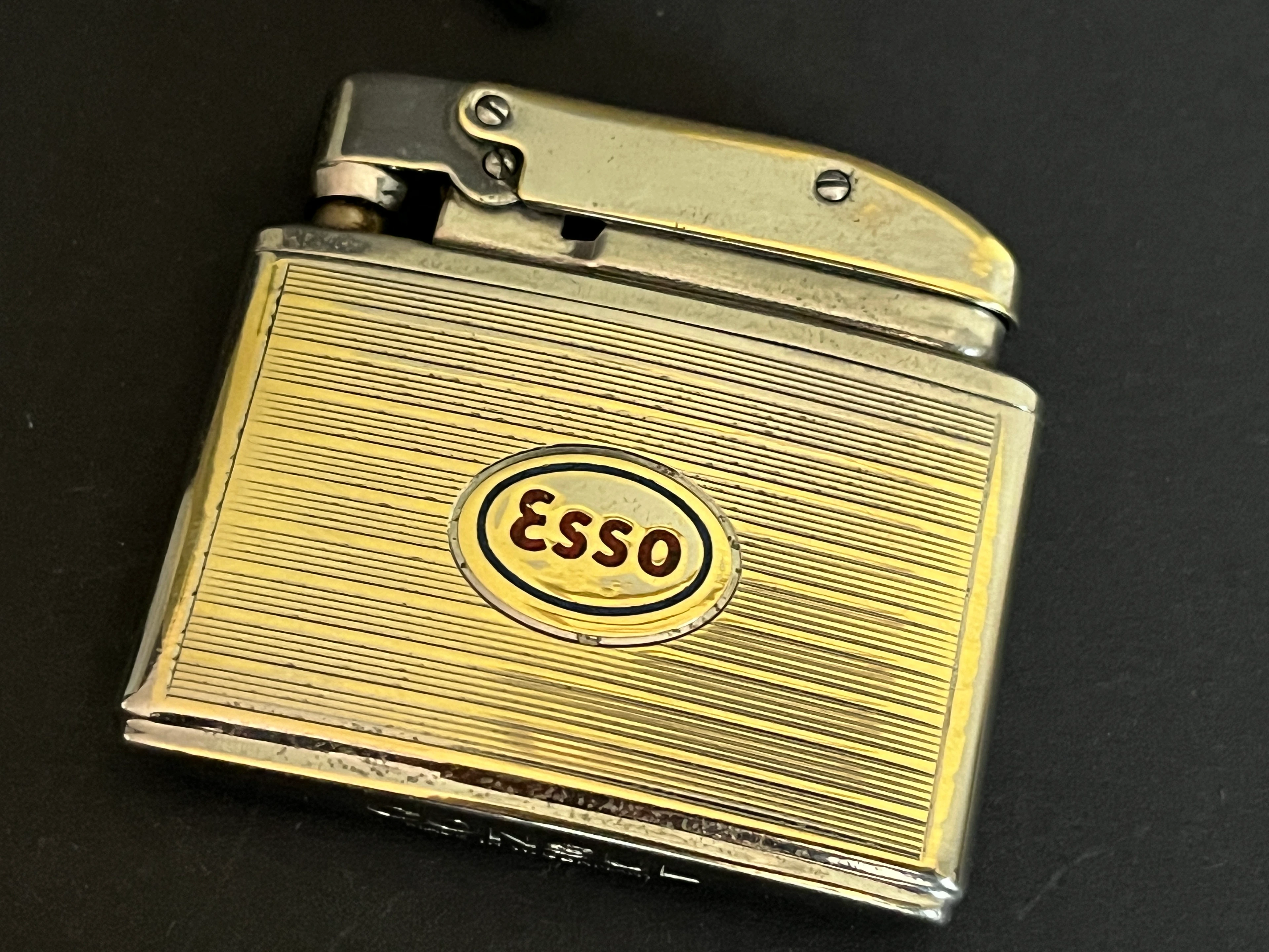 CONSUL Benzinfeuerzeug 60er Jahre ESSO Werbemittel