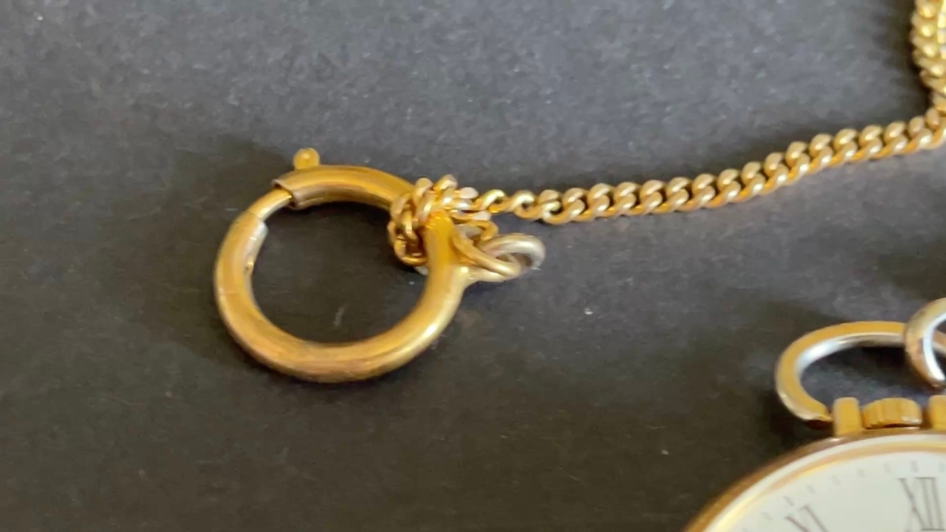 Taschenuhr an Kette "Royal Quartz" mit Mondphasenanzeige