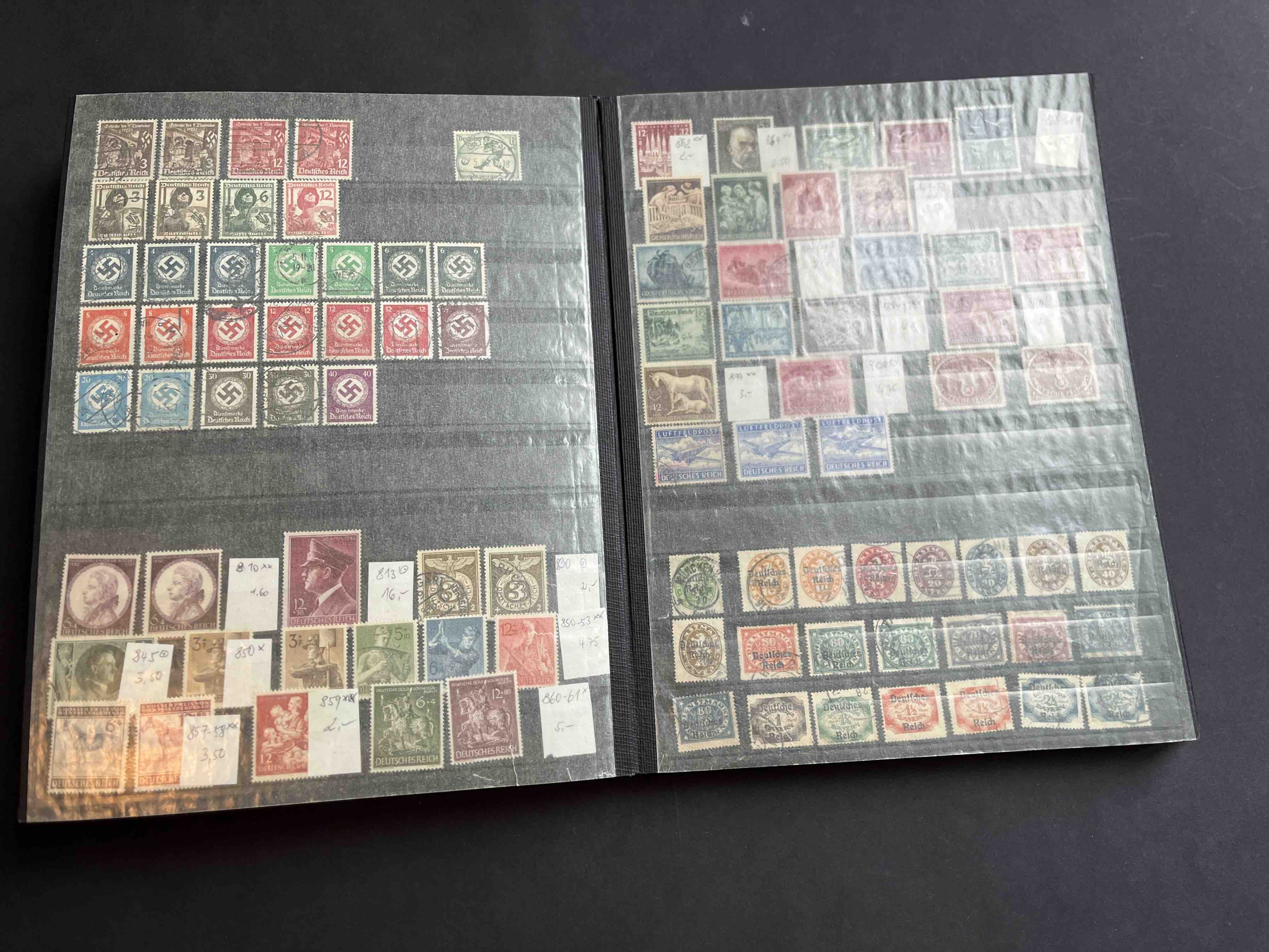 Briefmarken Album Deutsches Reich gemischt 0007