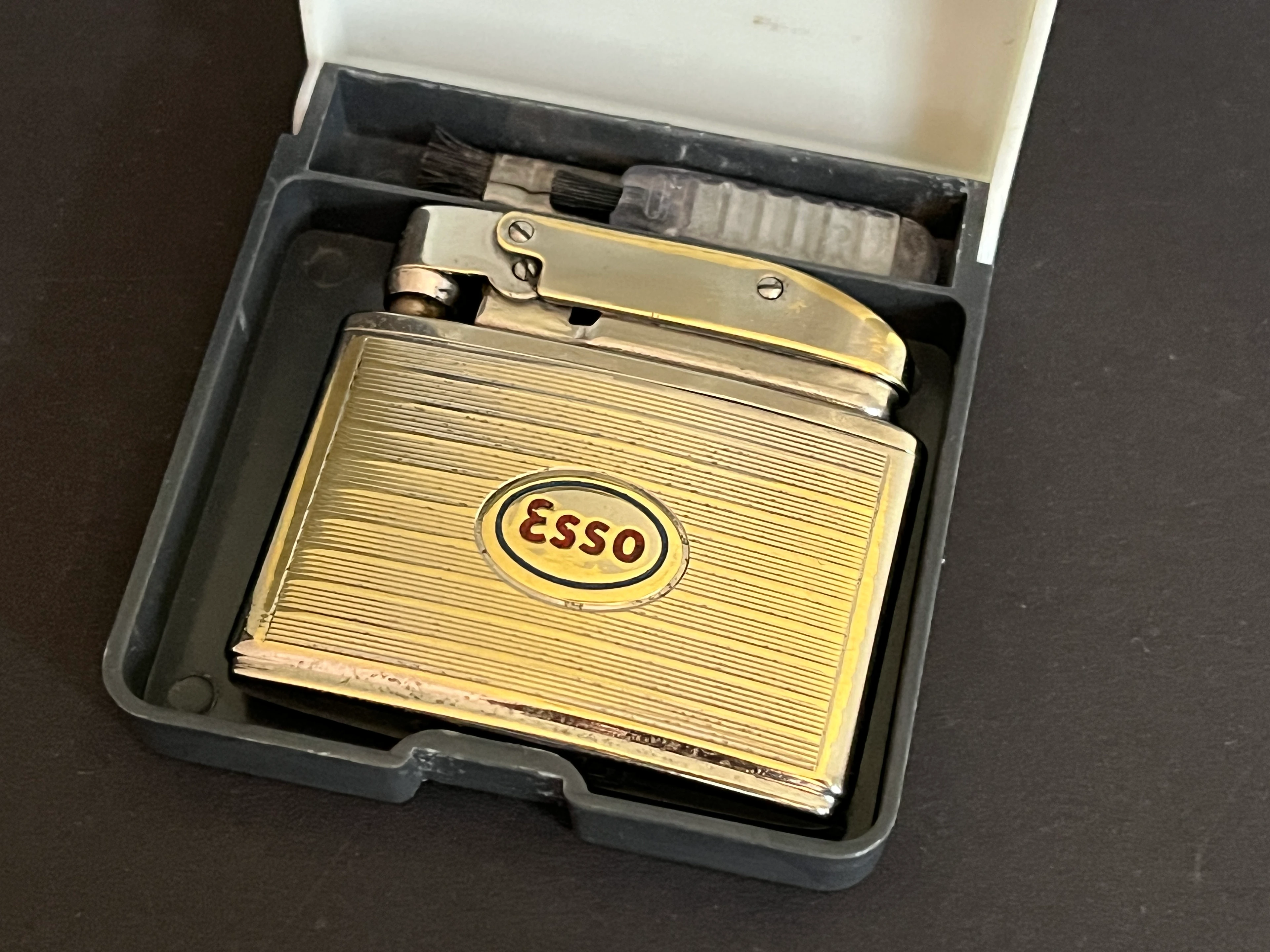 CONSUL Benzinfeuerzeug 60er Jahre ESSO Werbemittel