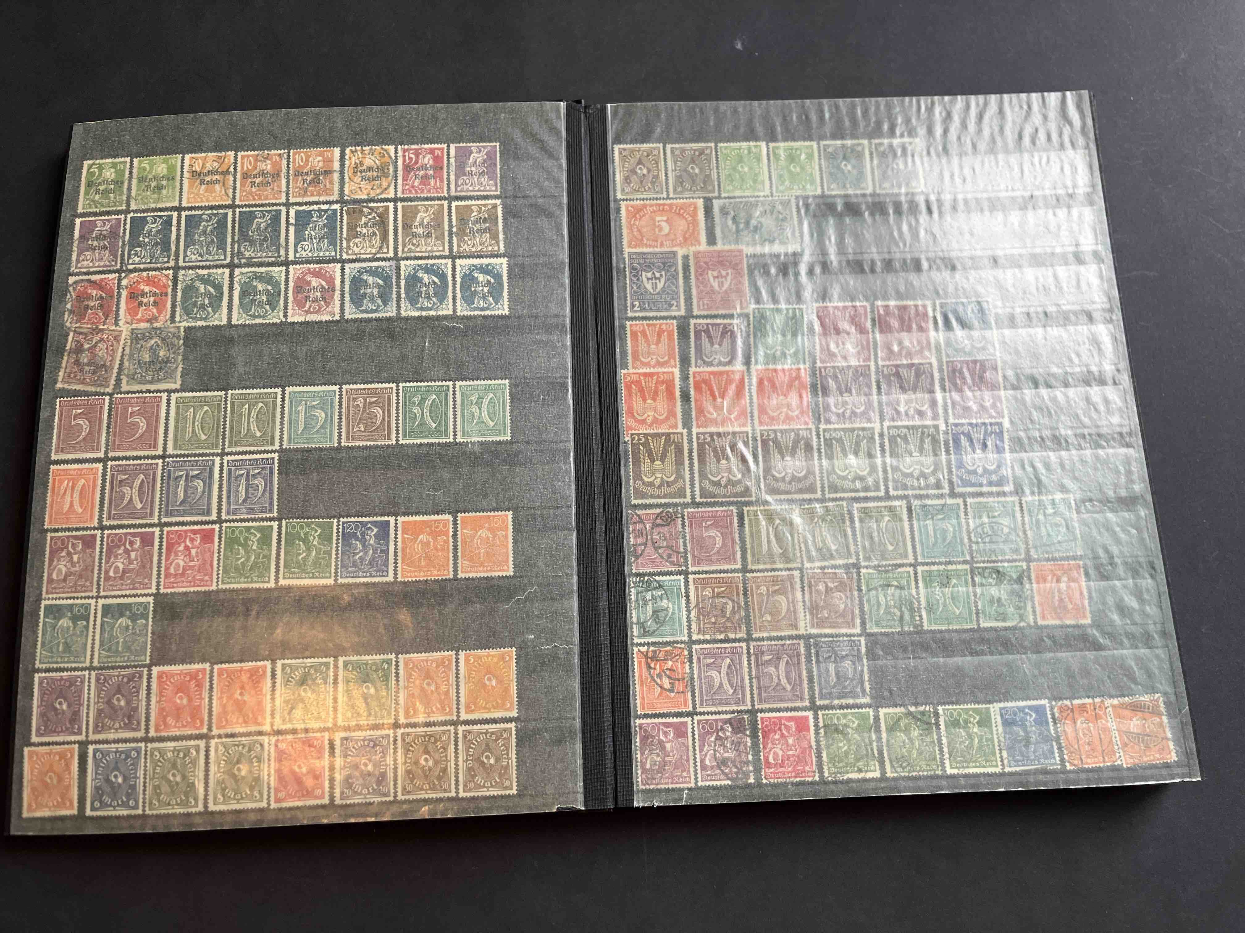 Briefmarken Album Deutsches Reich gemischt 0007